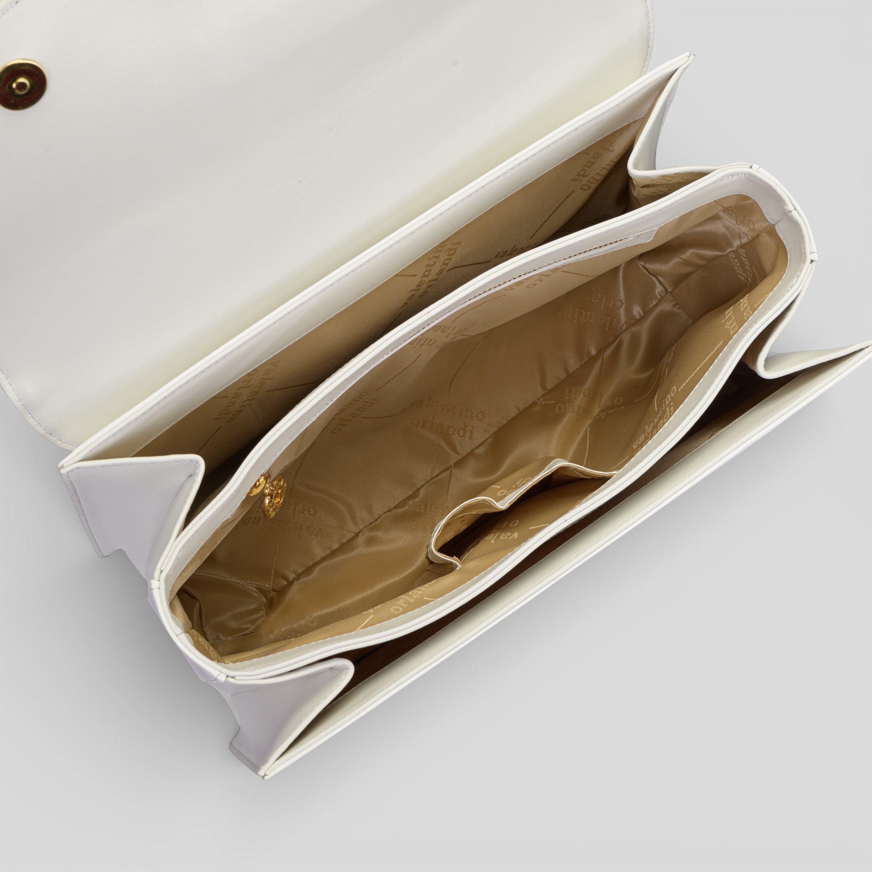 Borsa a spalla LEA in vernice bianco