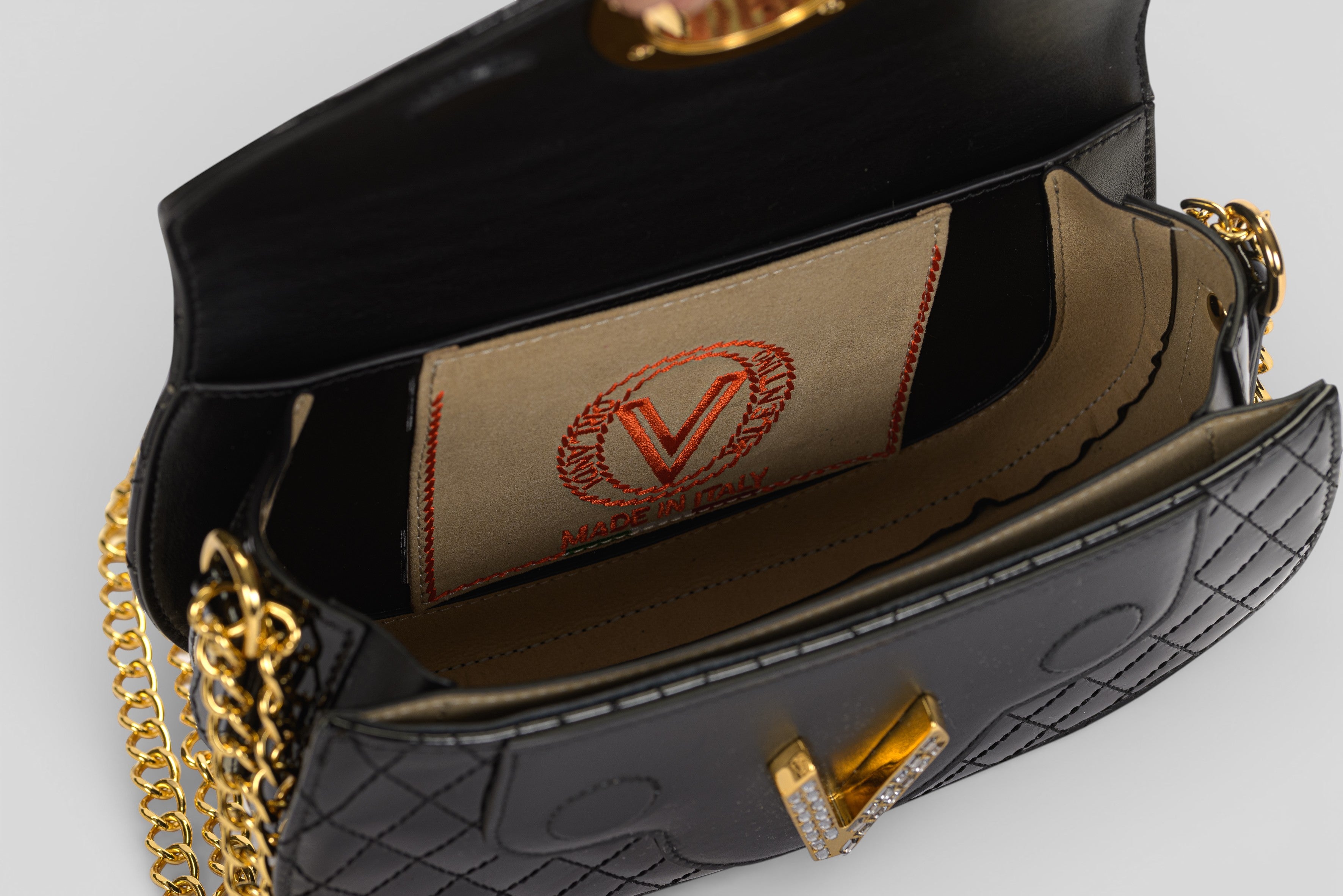 Borsa JEWEL in vernice nero