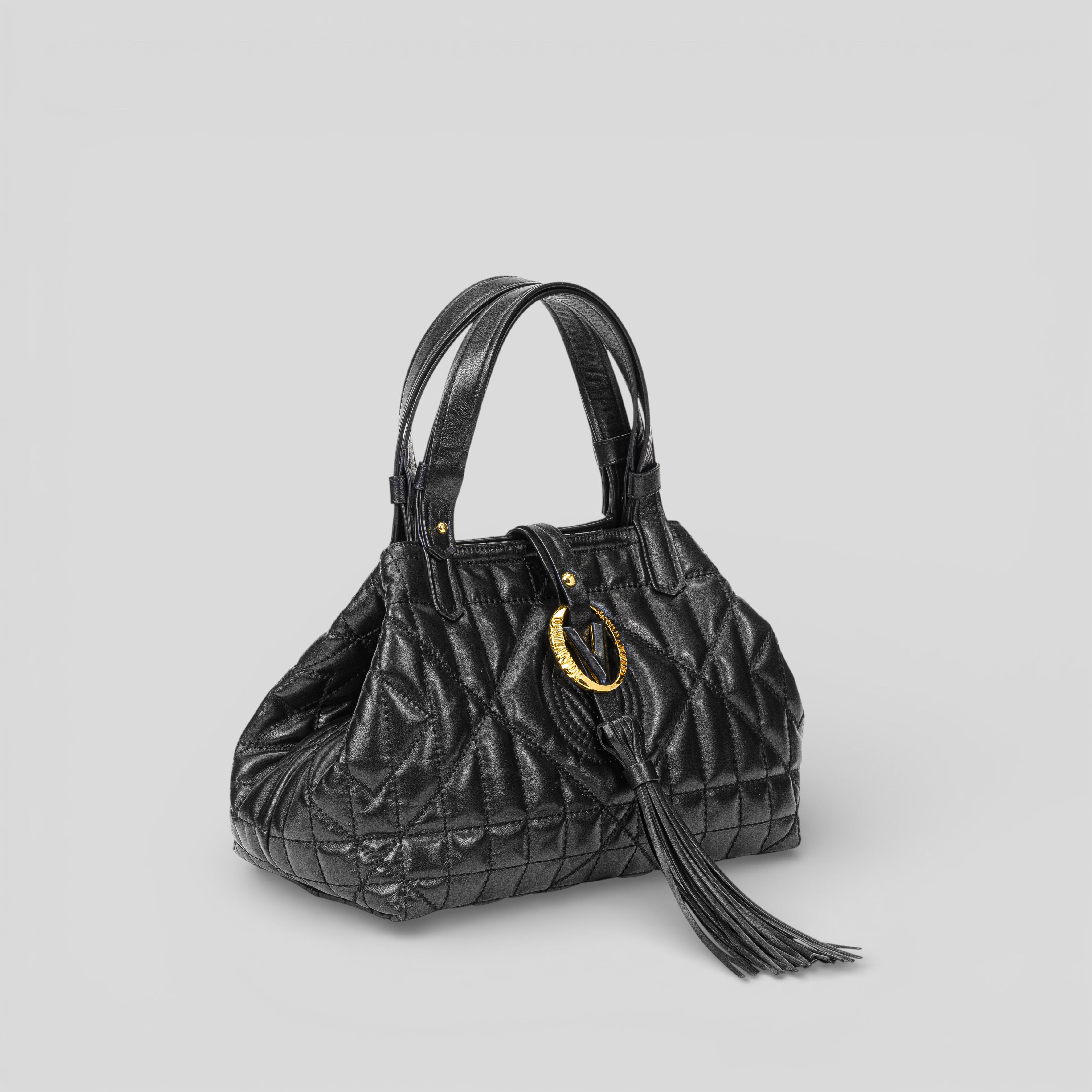 Borsa shopping VALENTY in pelle nera