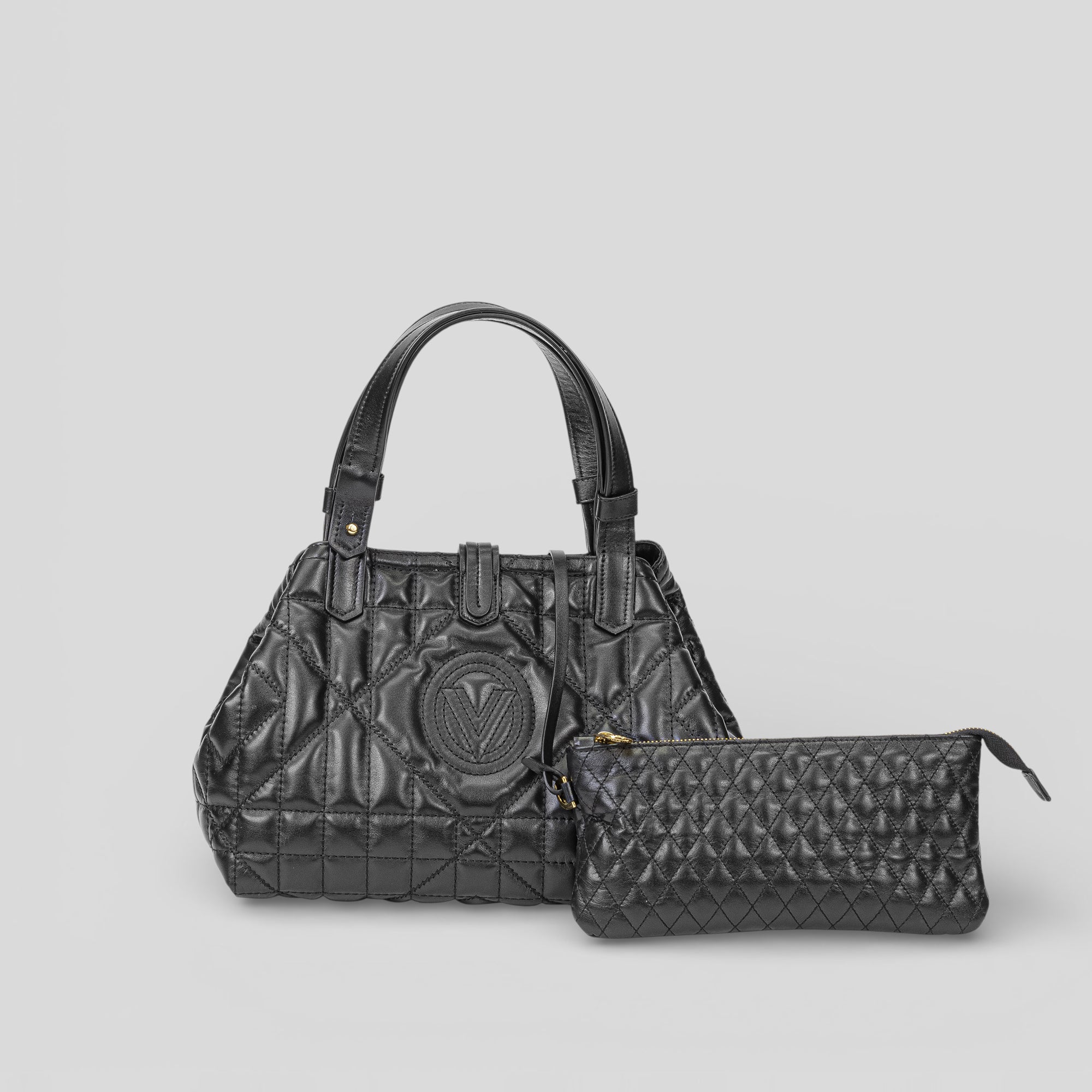 Borsa shopping VALENTY in pelle nera