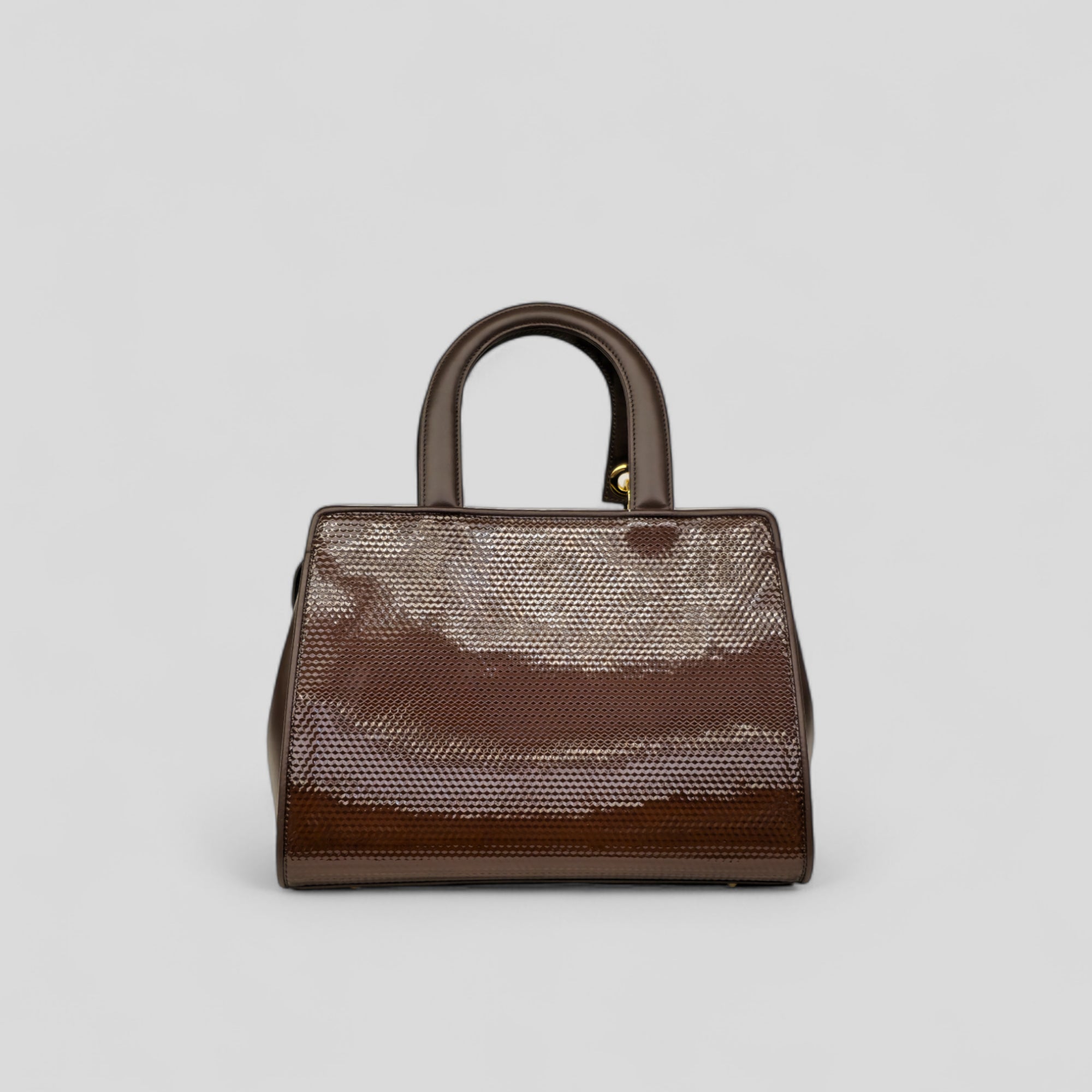 Bauletto medio DITTA  in vitello marrone