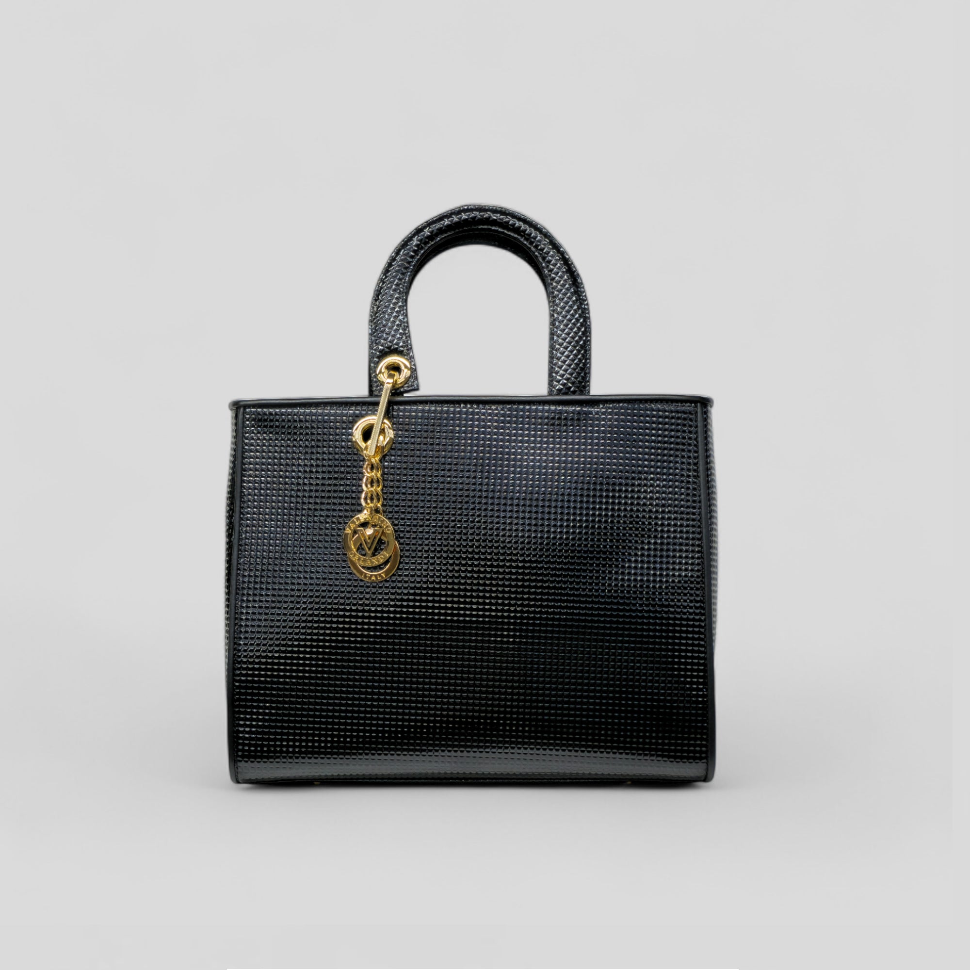 Borsa a mano DITTA in vitello nero