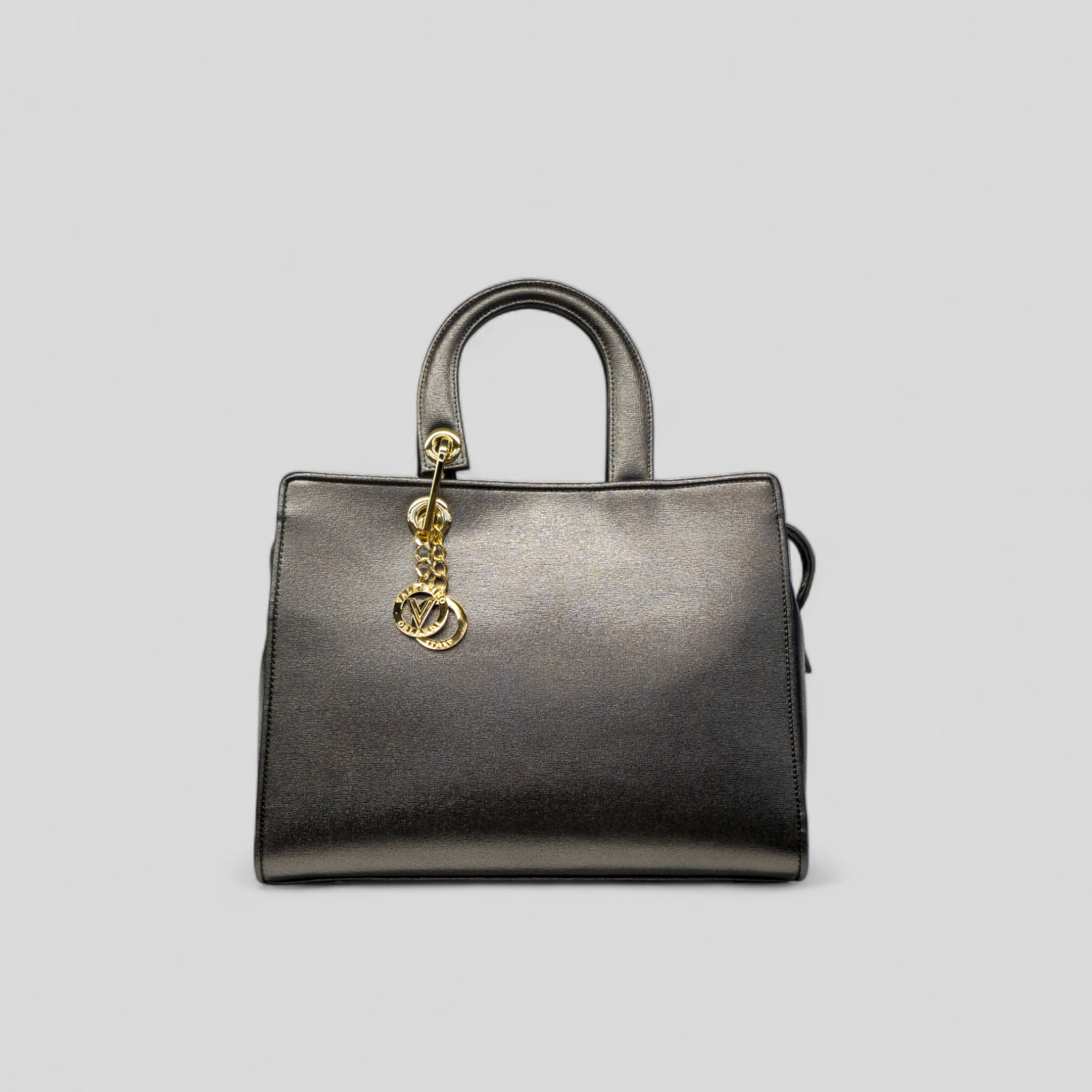 Bauletto grande DITTA in vitello grigio