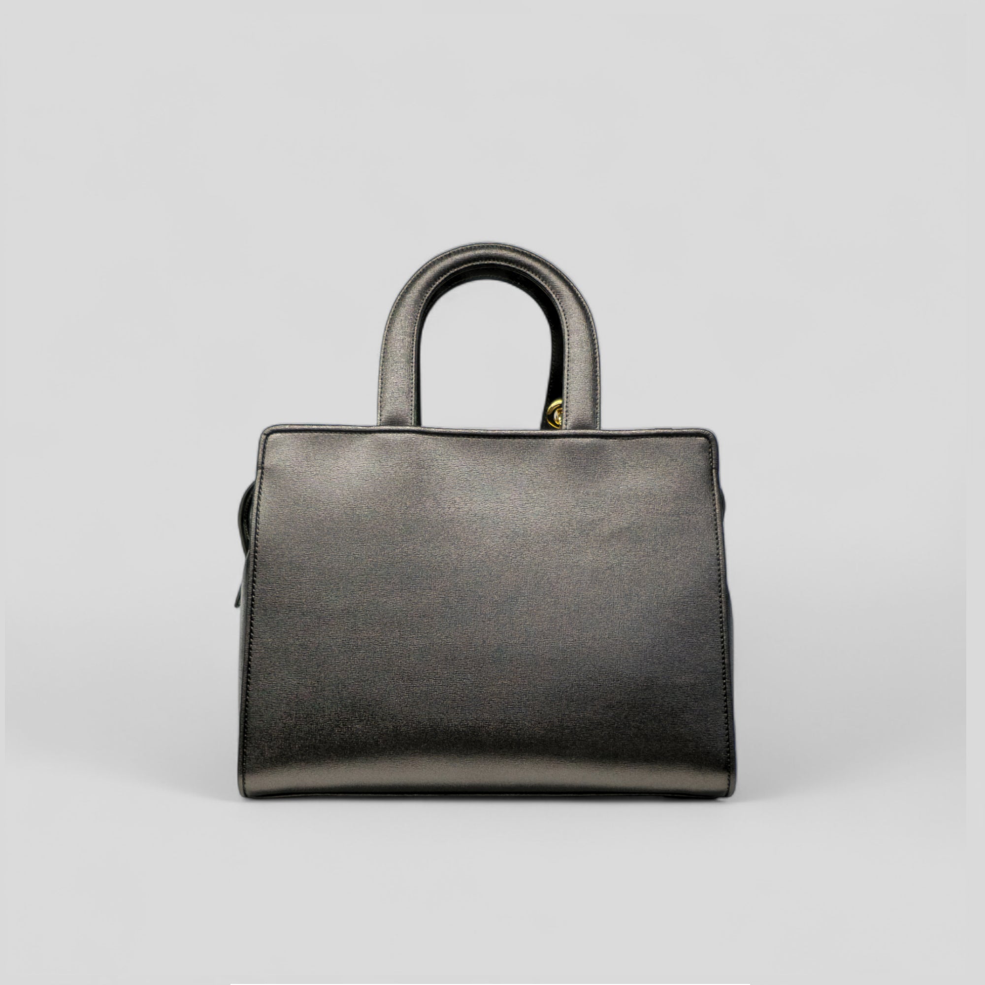 Bauletto grande DITTA in vitello grigio