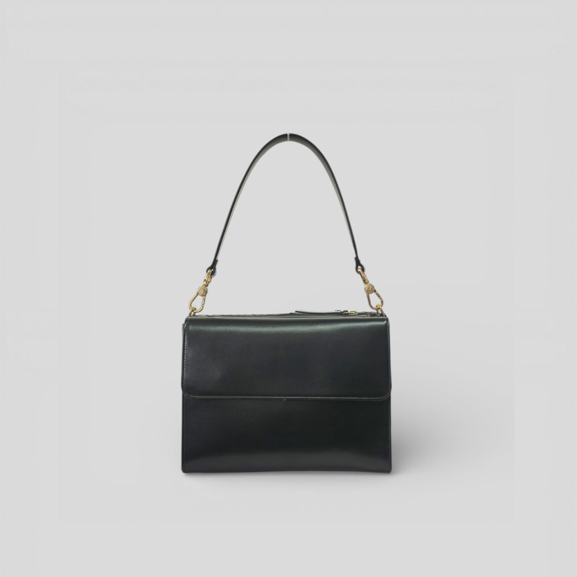 Borsa a spalla DESY in vitello nero