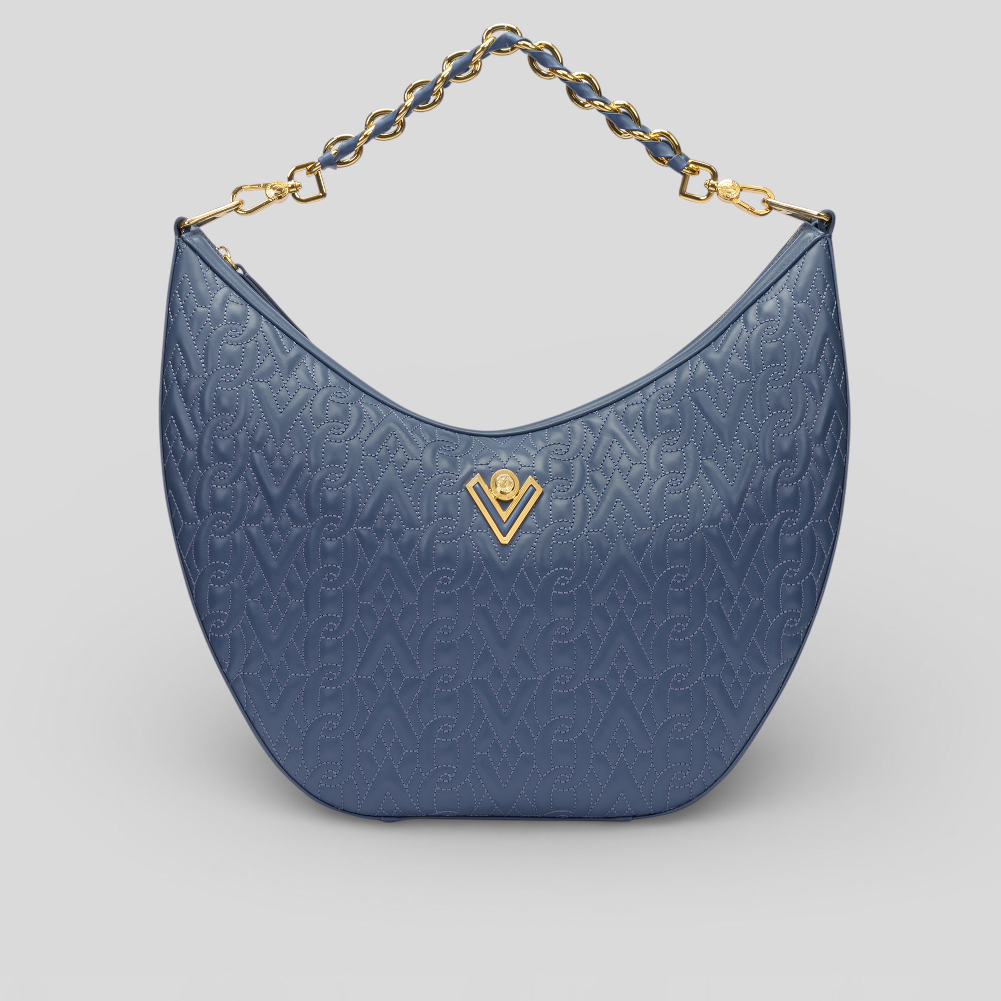 Borsa shopping ILY in vitello celeste