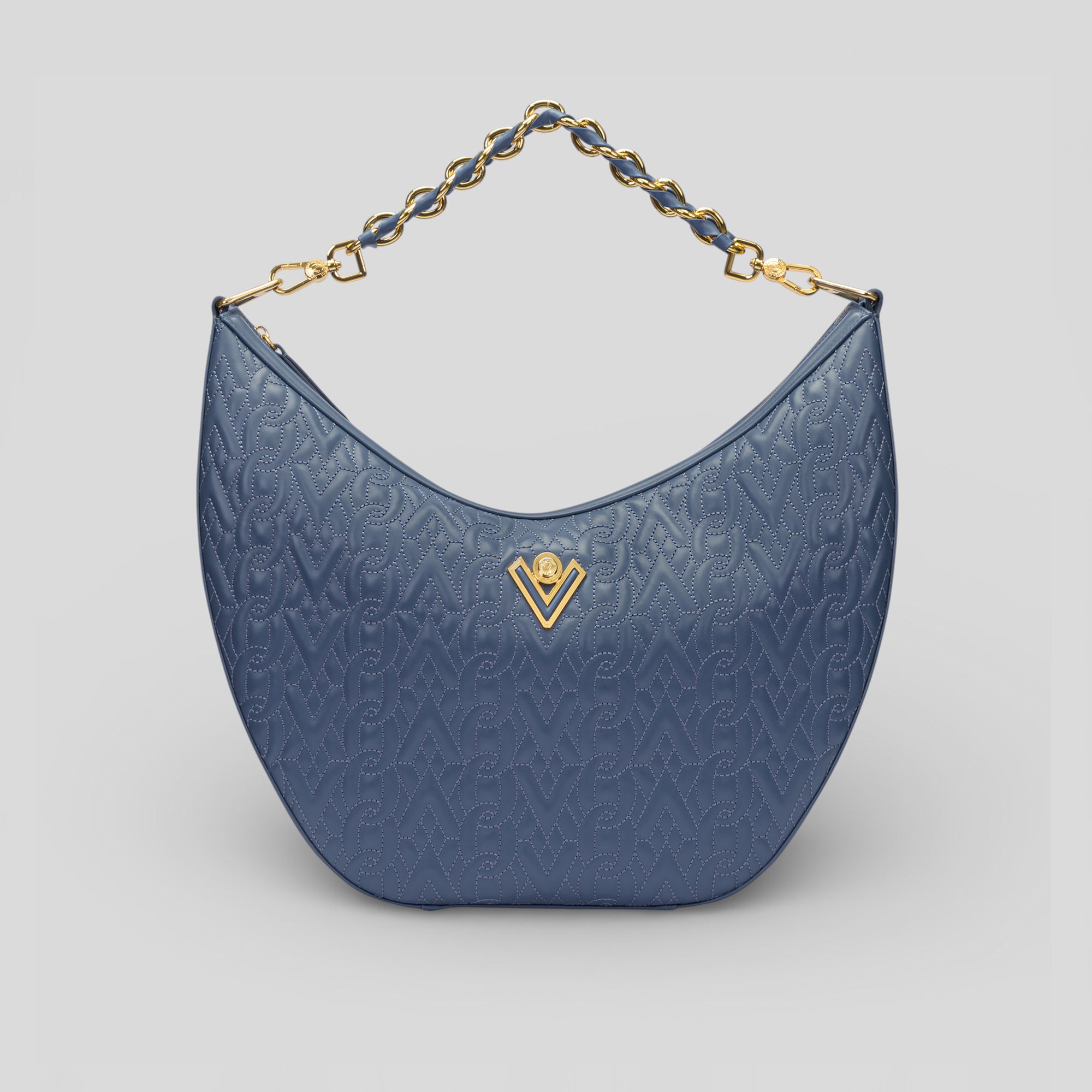 Borsa shopping ILY in vitello celeste