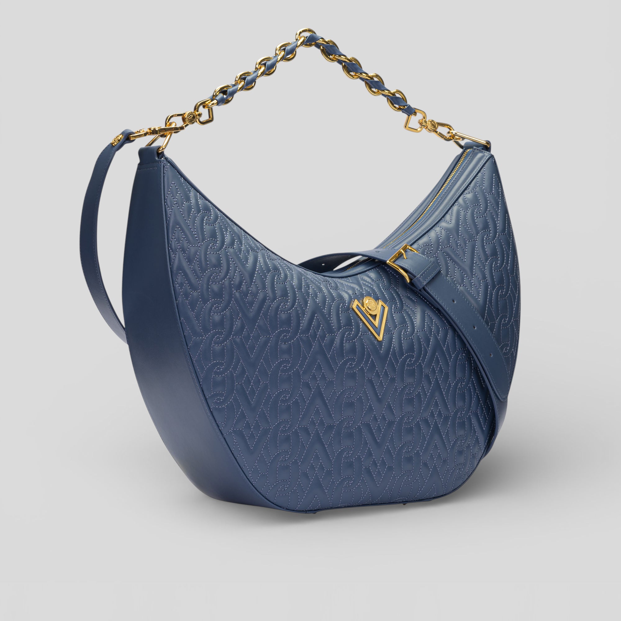 Borsa shopping ILY in vitello celeste