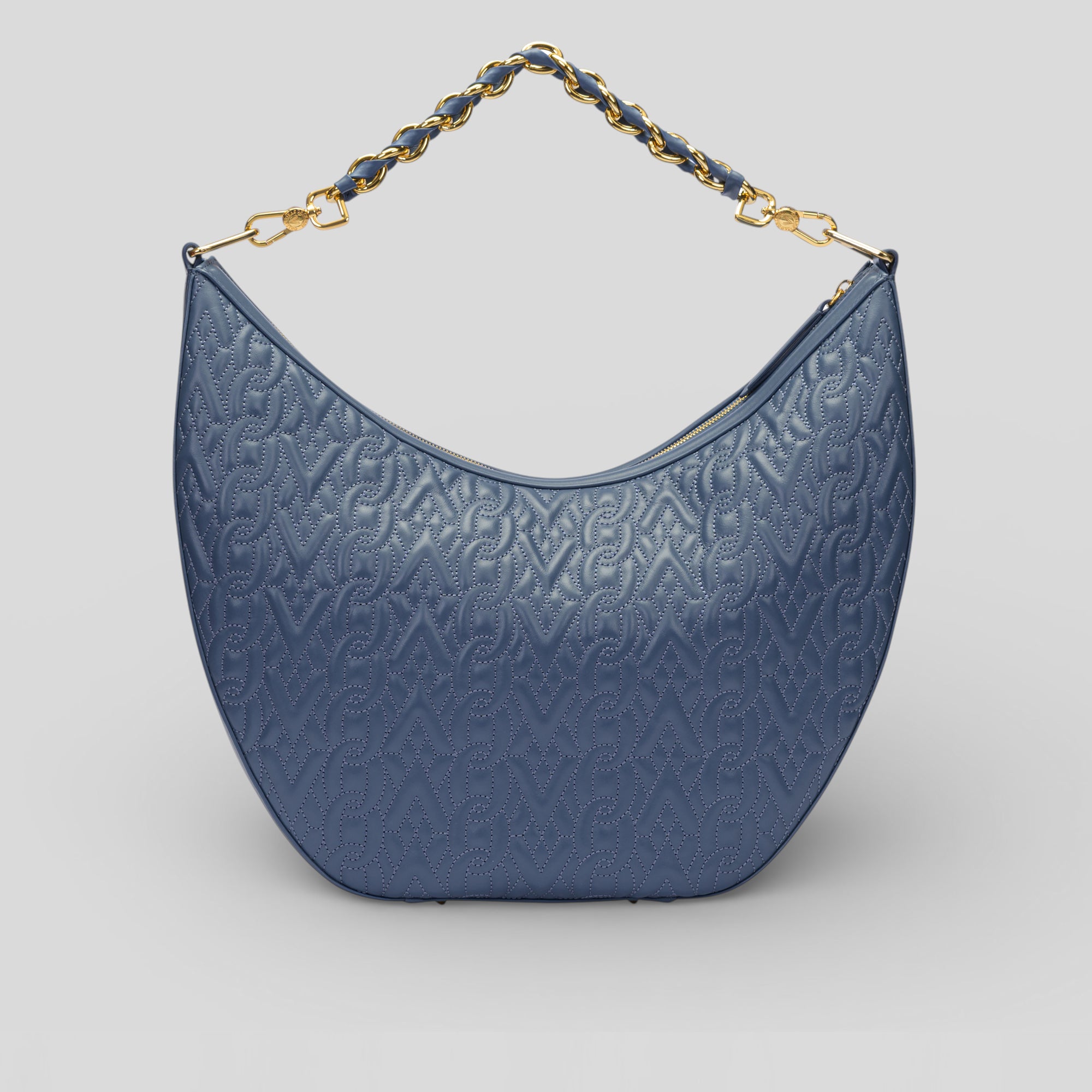 Borsa shopping ILY in vitello celeste