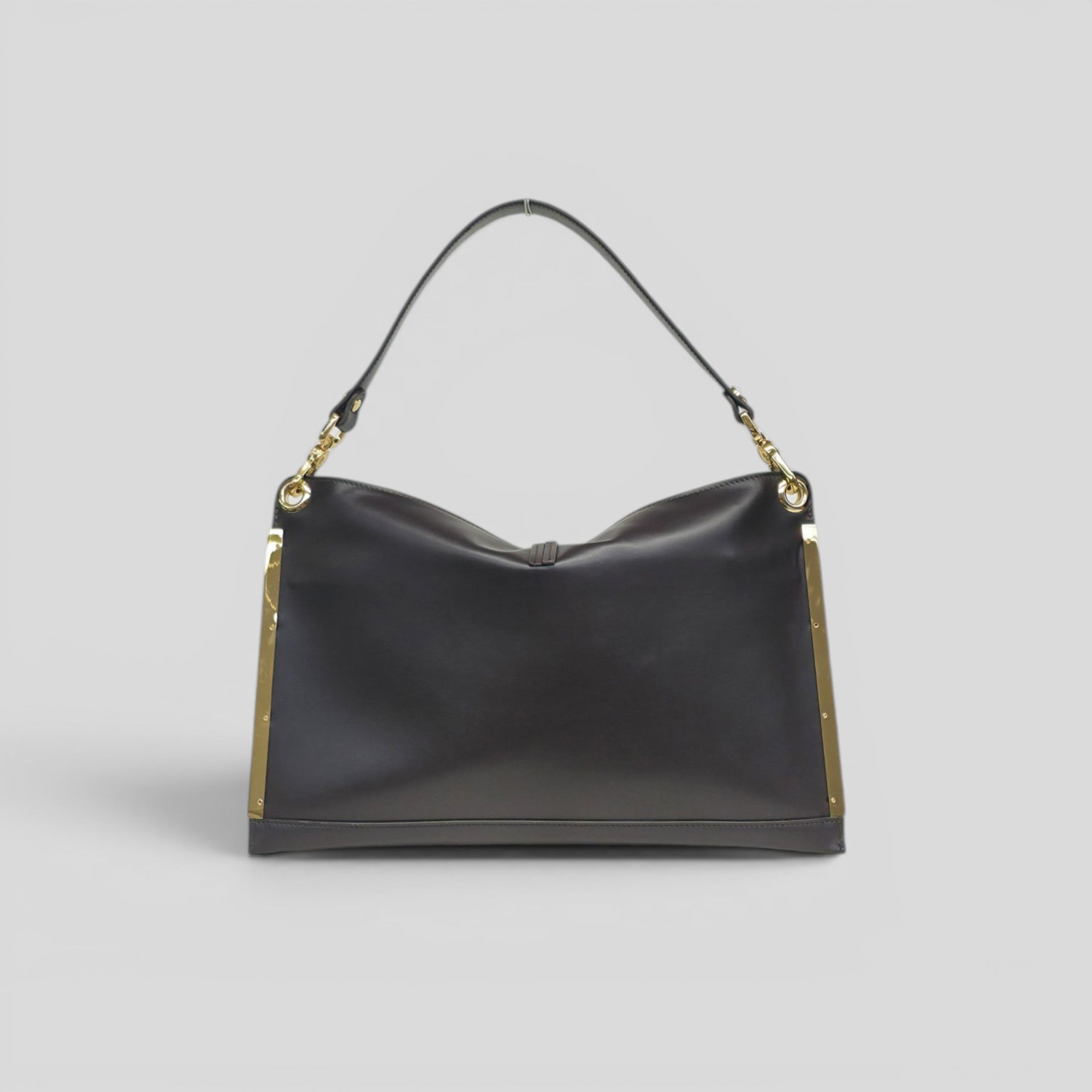 Borsa a mano CRISTY in vitello marrone