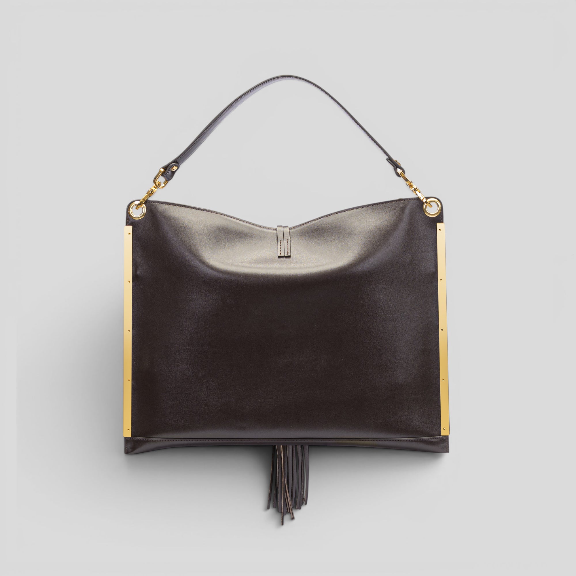 Borsa a mano CRISTY in vitello marrone