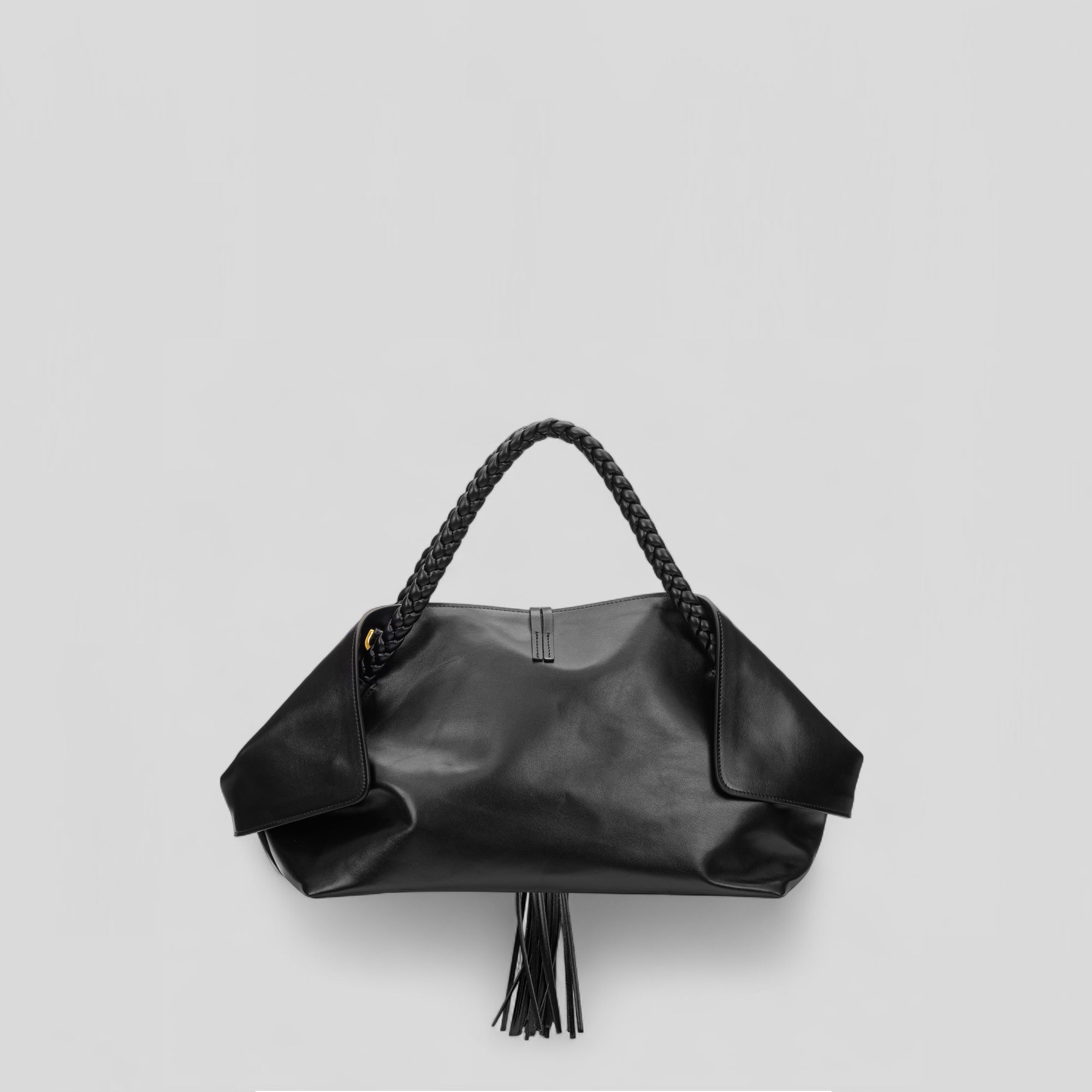 Borsa shopping media MICHI in vitello nero