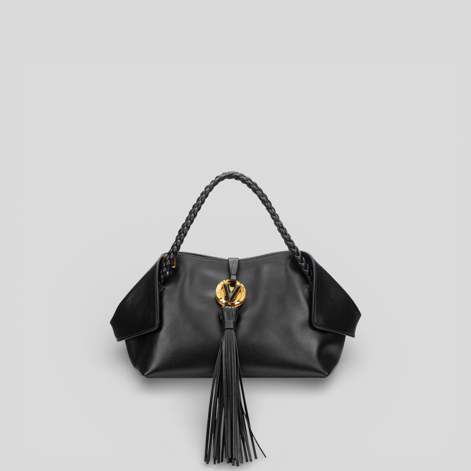 Borsa shopping piccola MICHI in vitello nero