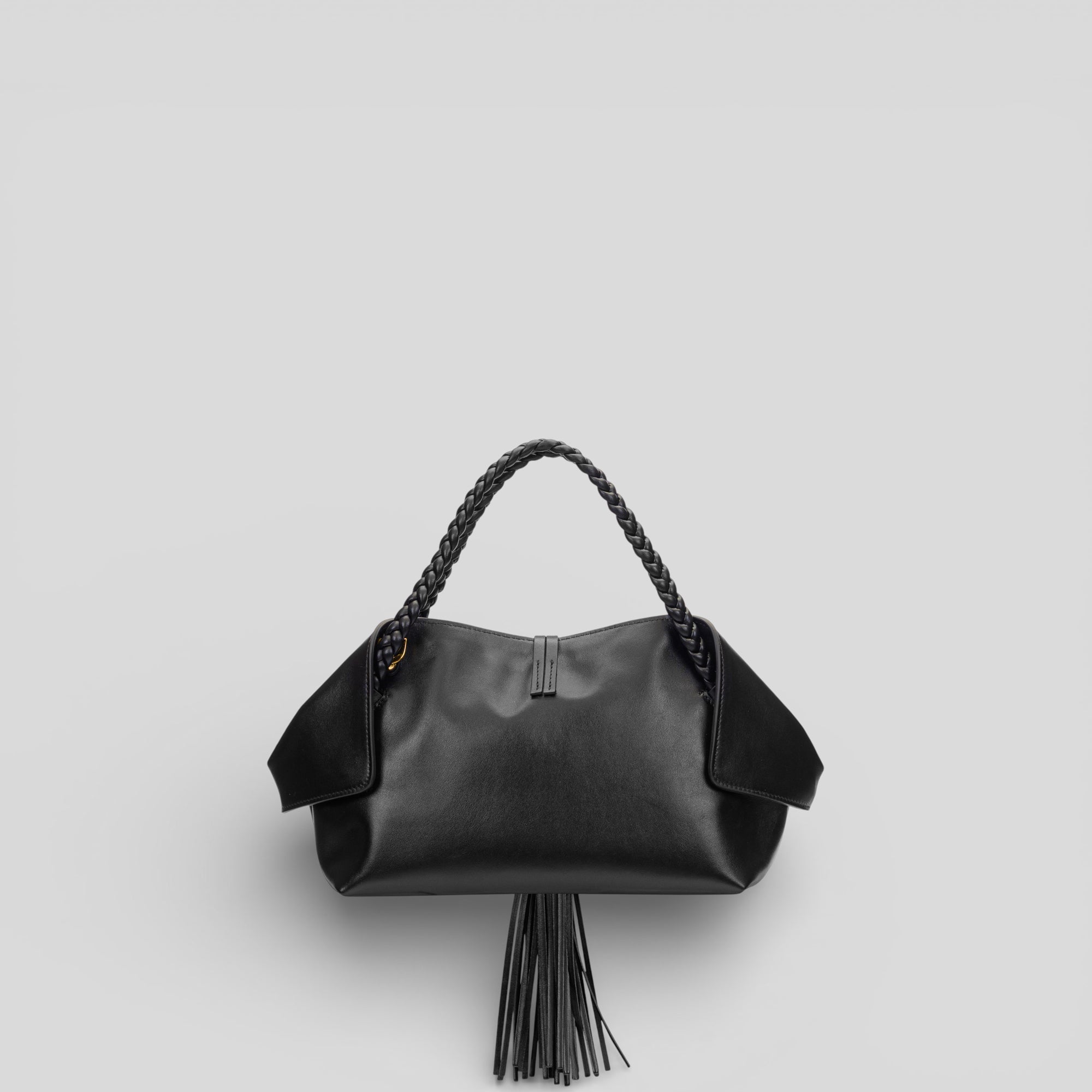 Borsa shopping piccola MICHI in vitello nero