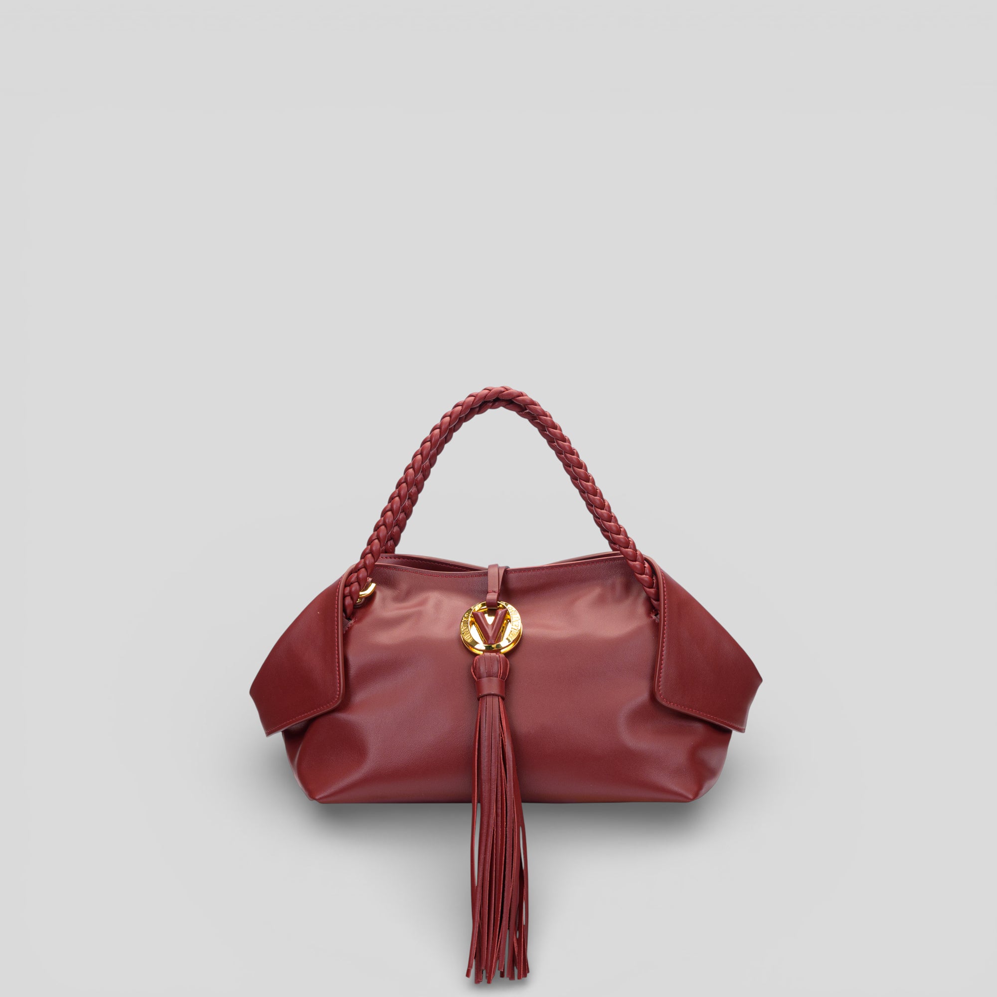 Borsa shopping piccola MICHI in vitello rosso