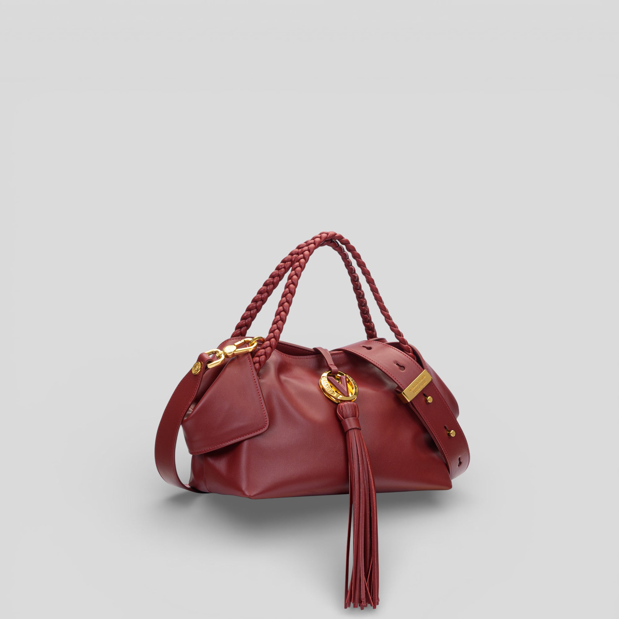 Borsa shopping piccola MICHI in vitello rosso