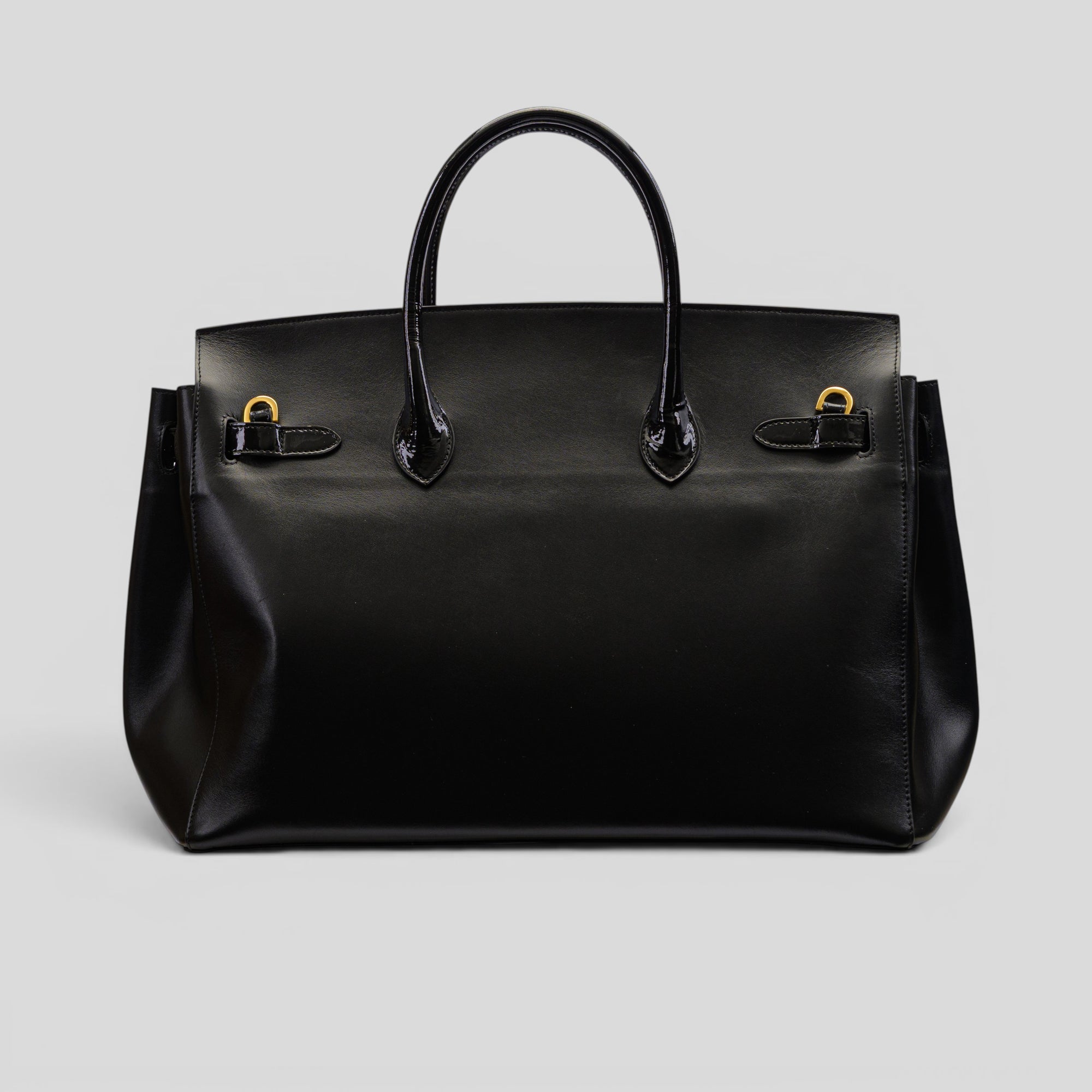 Borsa tote ELODY in cavallino maculato e vernice nera