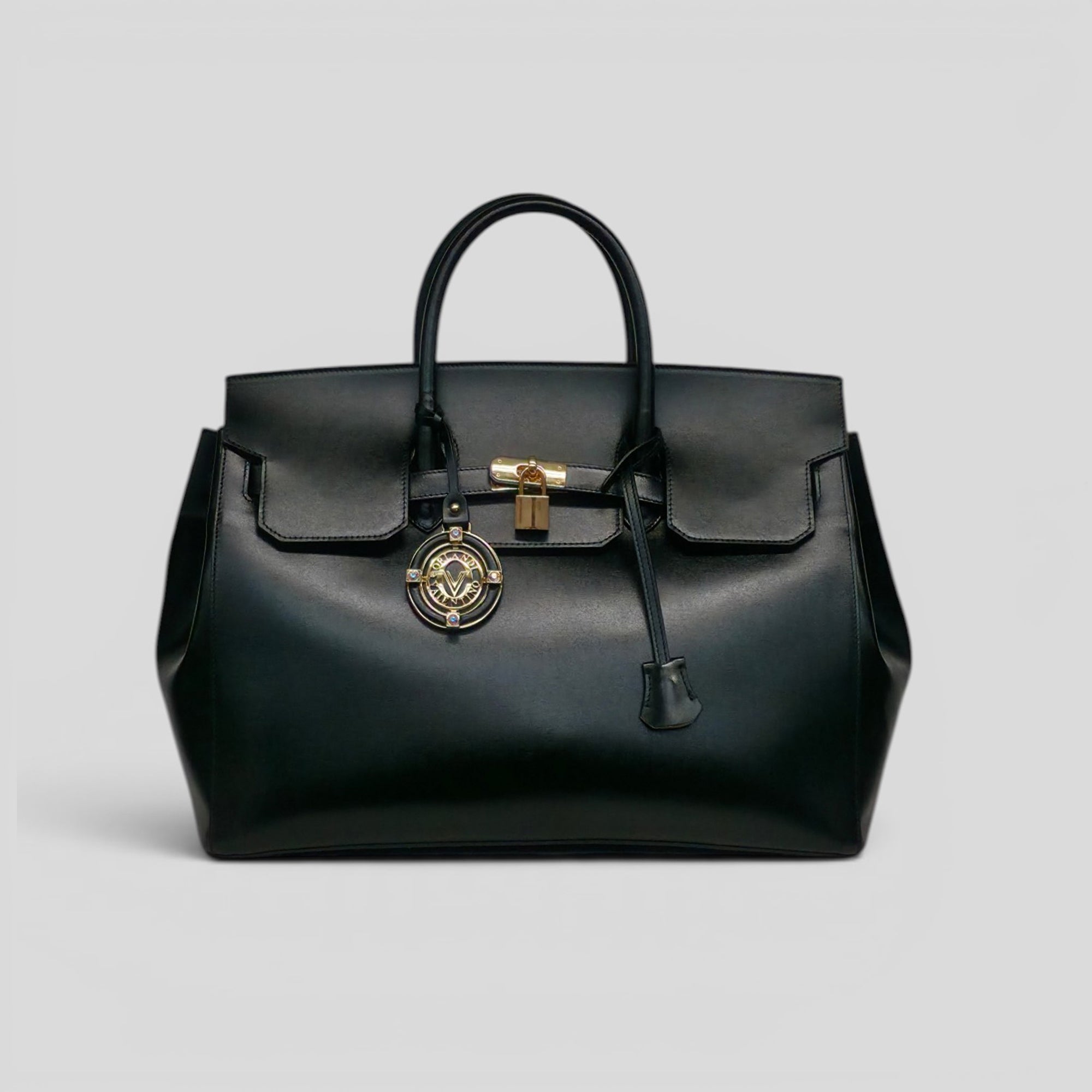 Borsa a tote JENNI in vitello nero