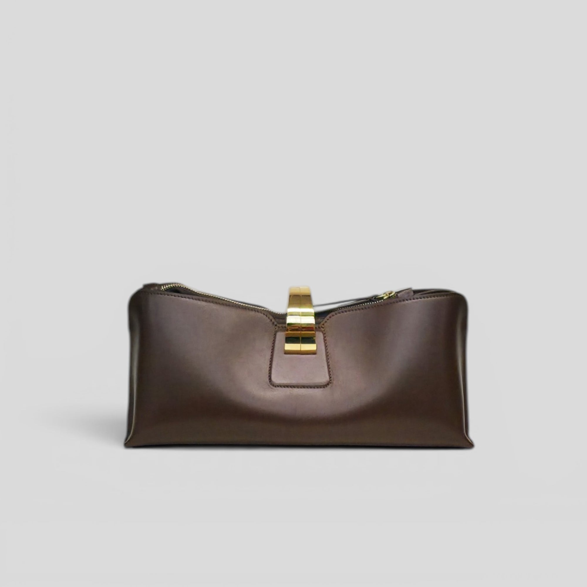 Pochette SIMPLY in vitello marrone