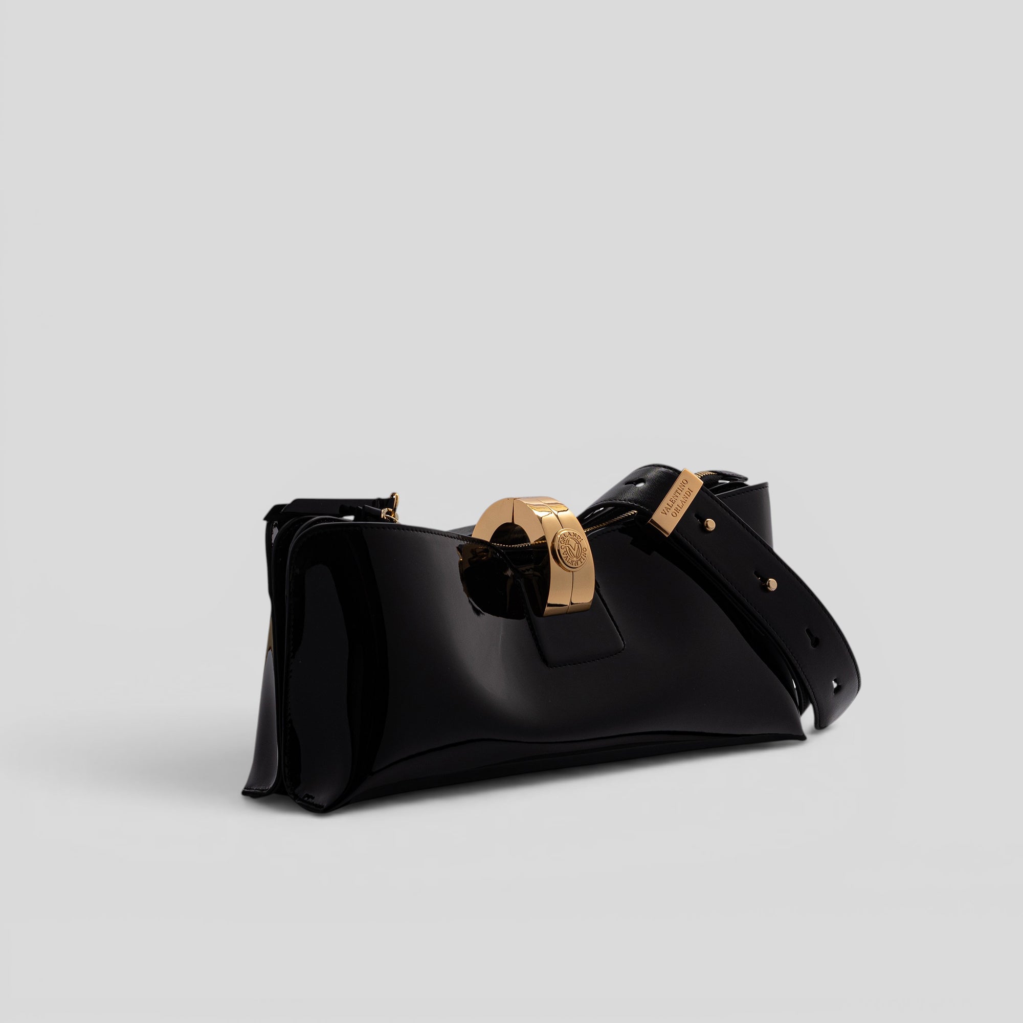Pochette SIMPLY in vernice nero