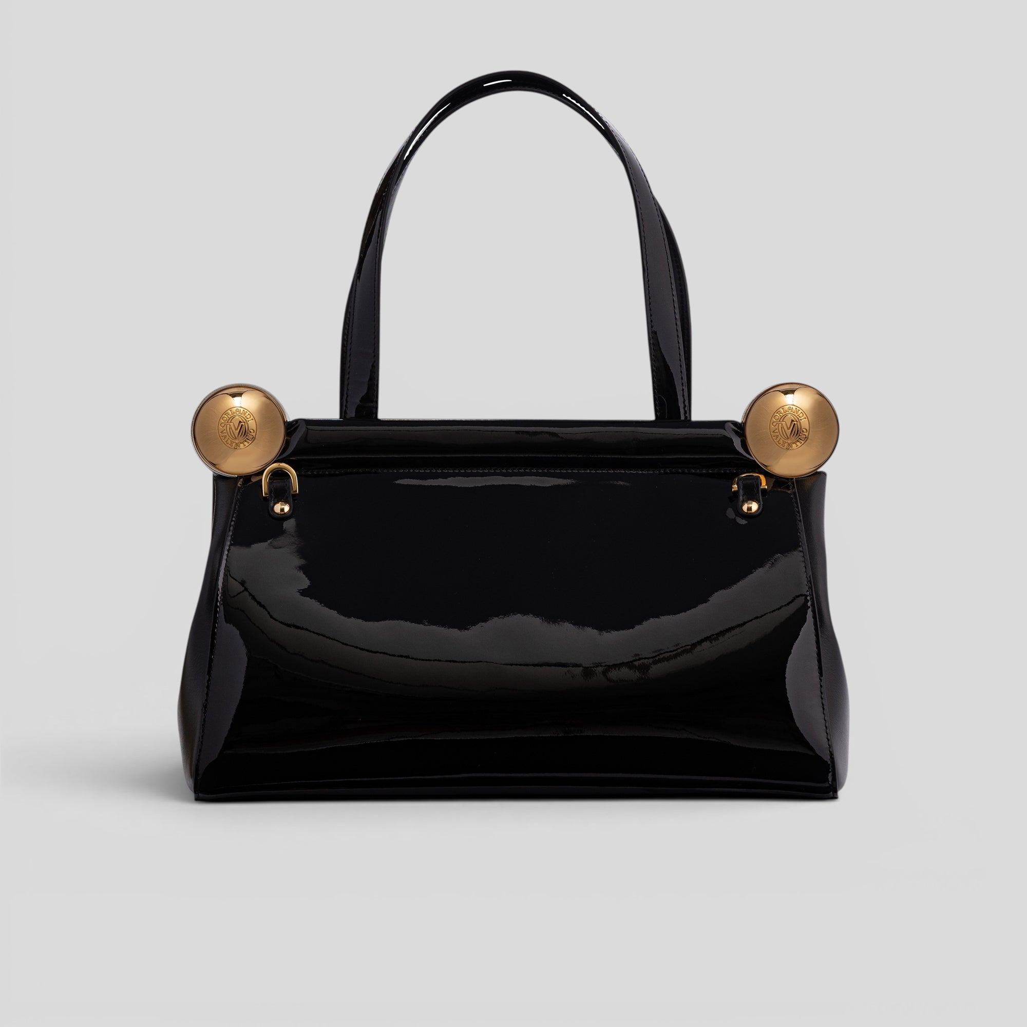 Borsa a spalla GLAMOUR 7584 in vernice nero