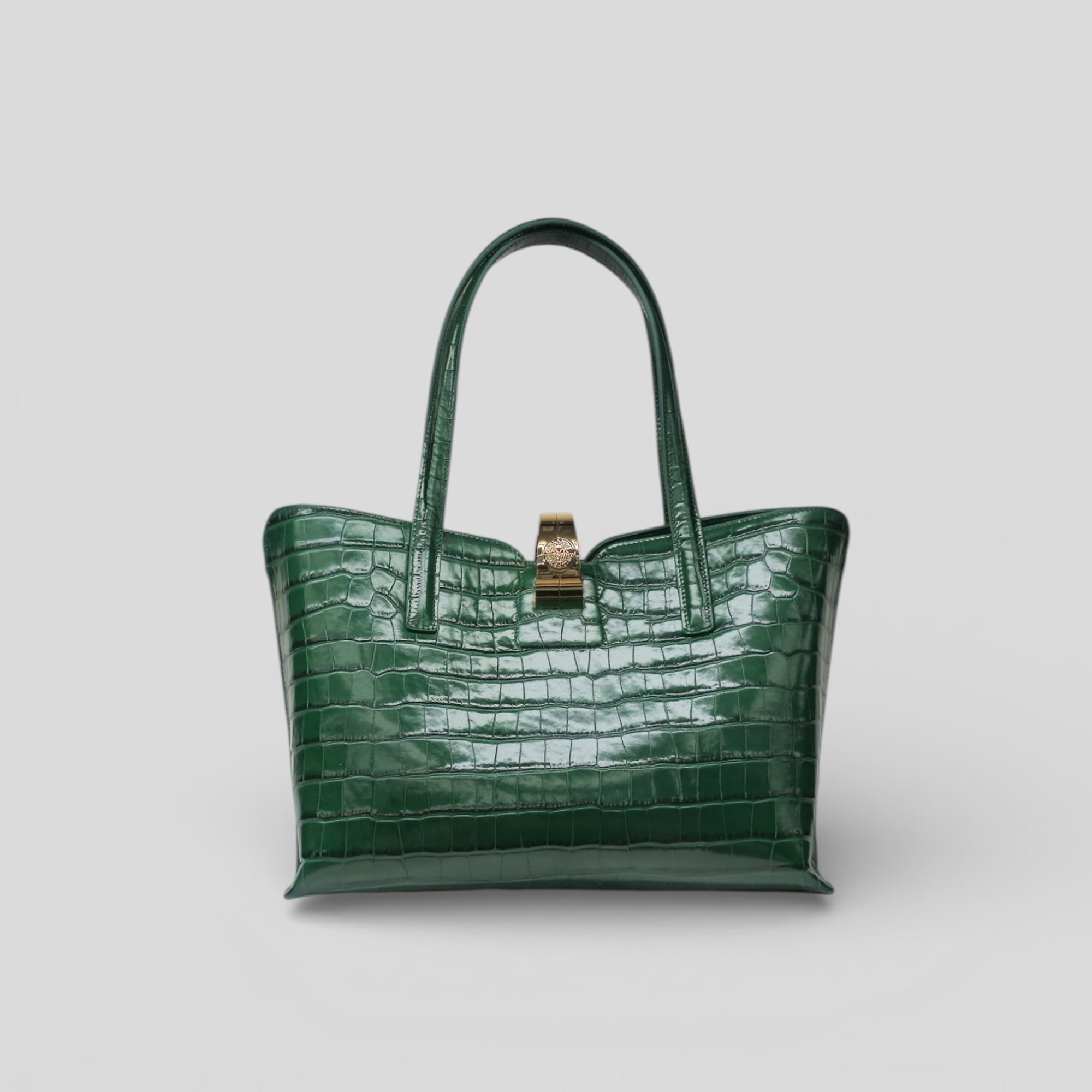 Borsa shopping SPANK in cocco verde