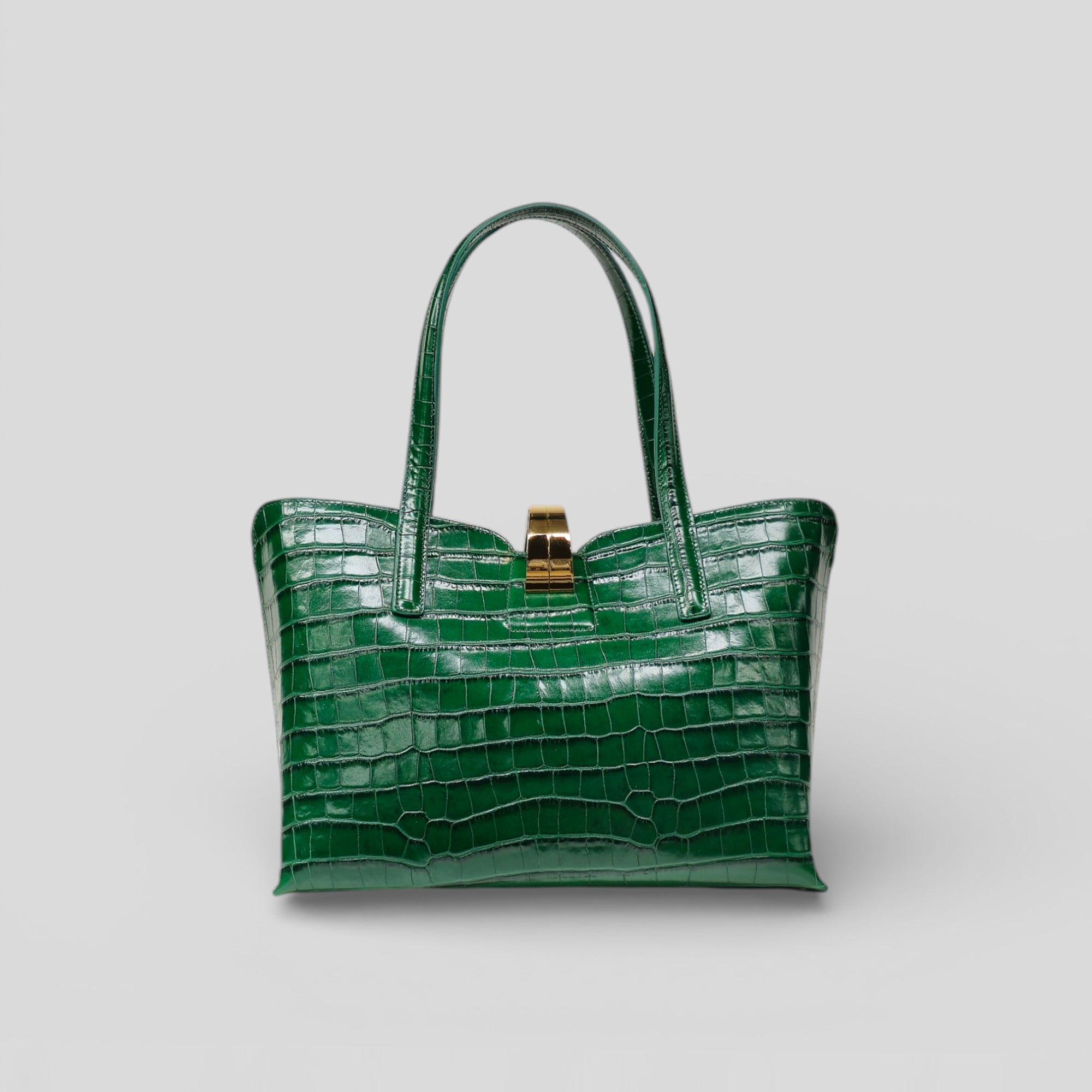 Borsa shopping SPANK in cocco verde
