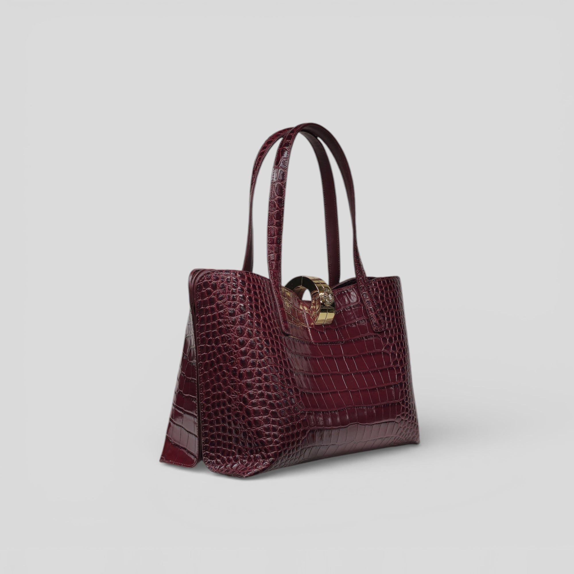 Borsa shopping SPANK in cocco rosso