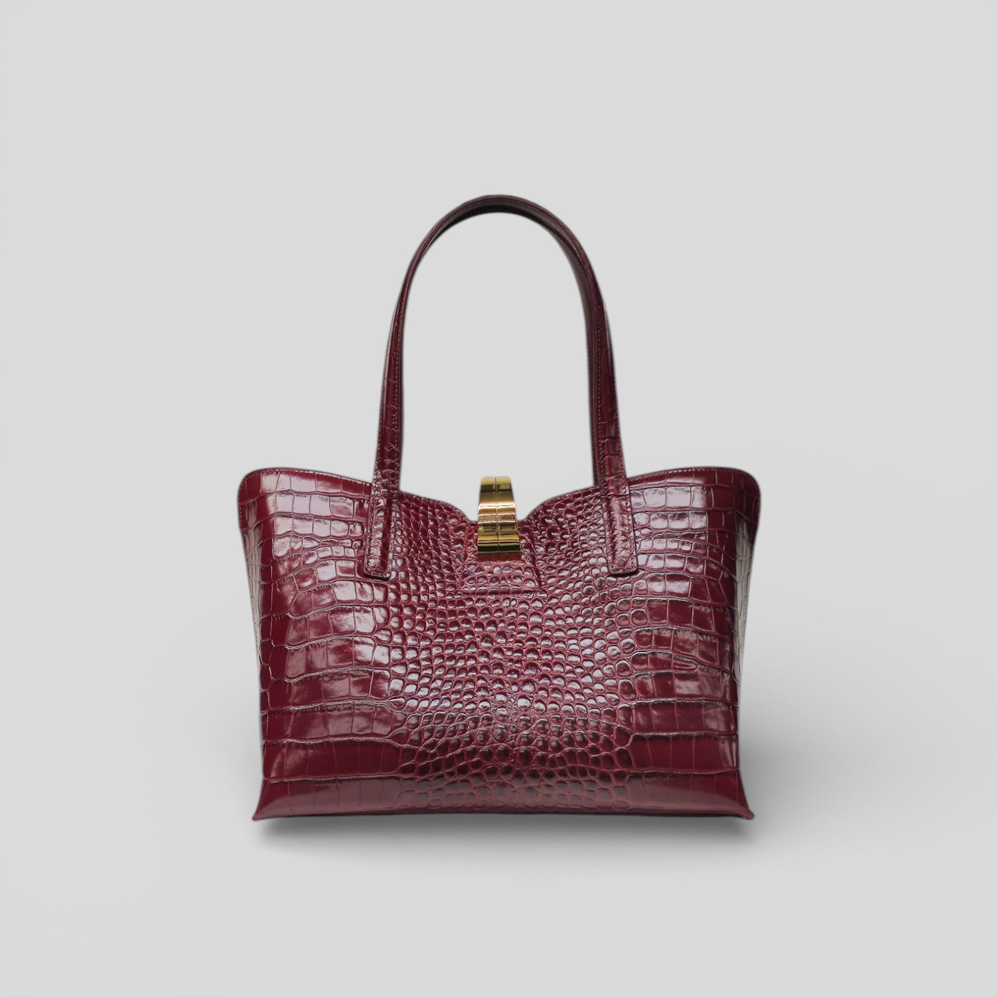 Borsa shopping SPANK in cocco rosso