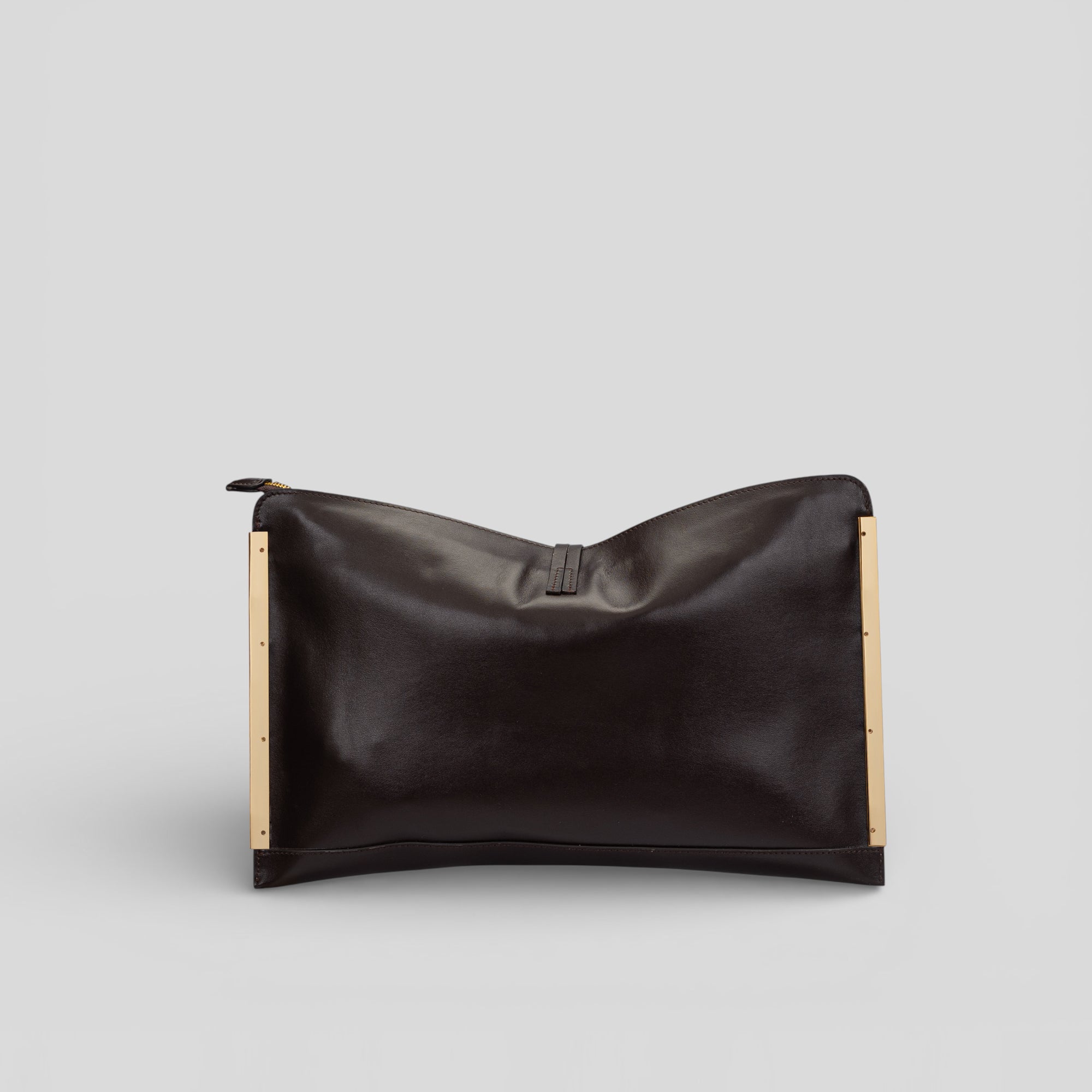 Borsa a mano CRISTY in vitello marrone