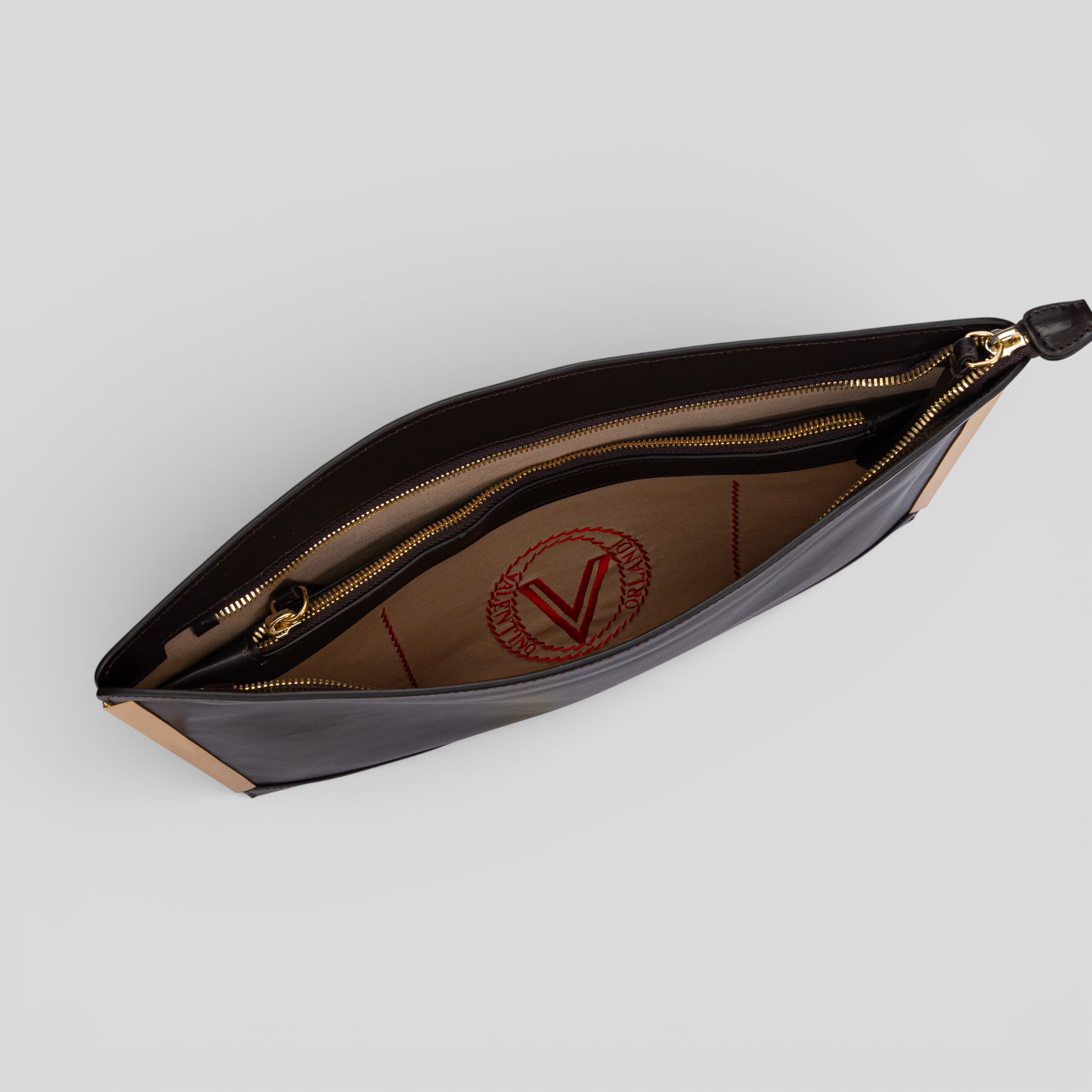 Borsa a mano CRISTY in vitello marrone