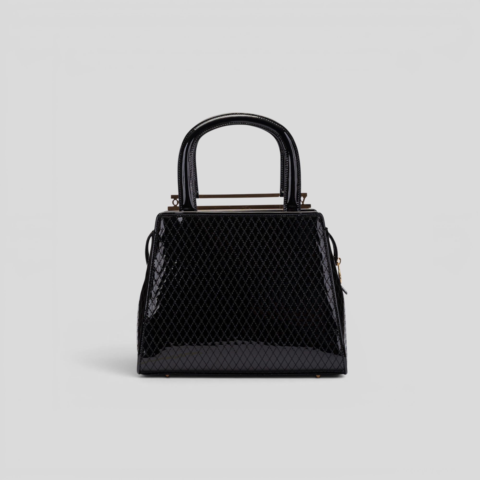 Borsa a mano piccola RODI in vernice nero
