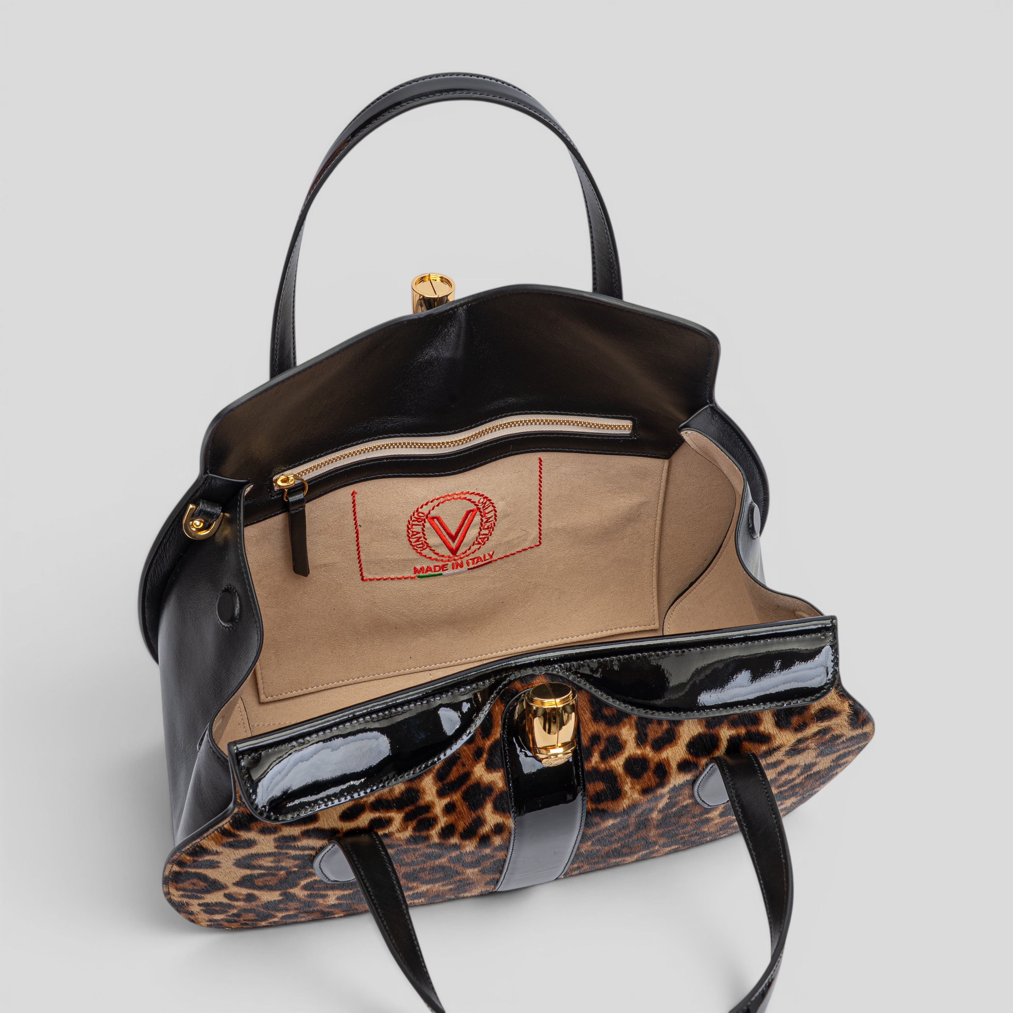 Borsa a mano WILD in cavallino maculato