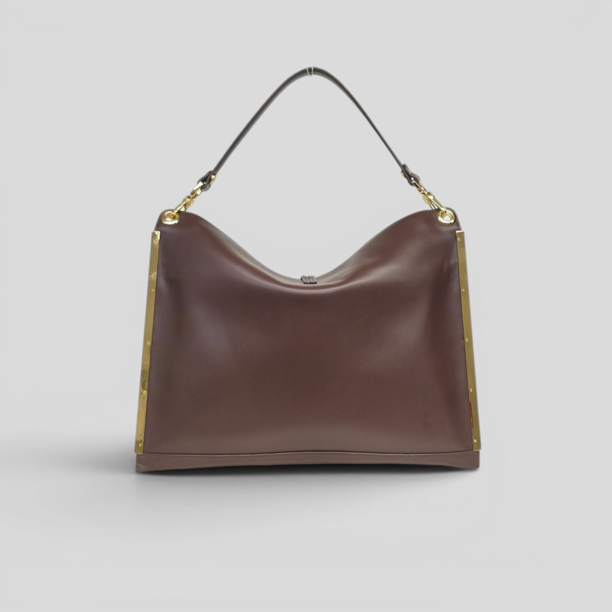 Borsa a mano ATIS in cavallino marrone