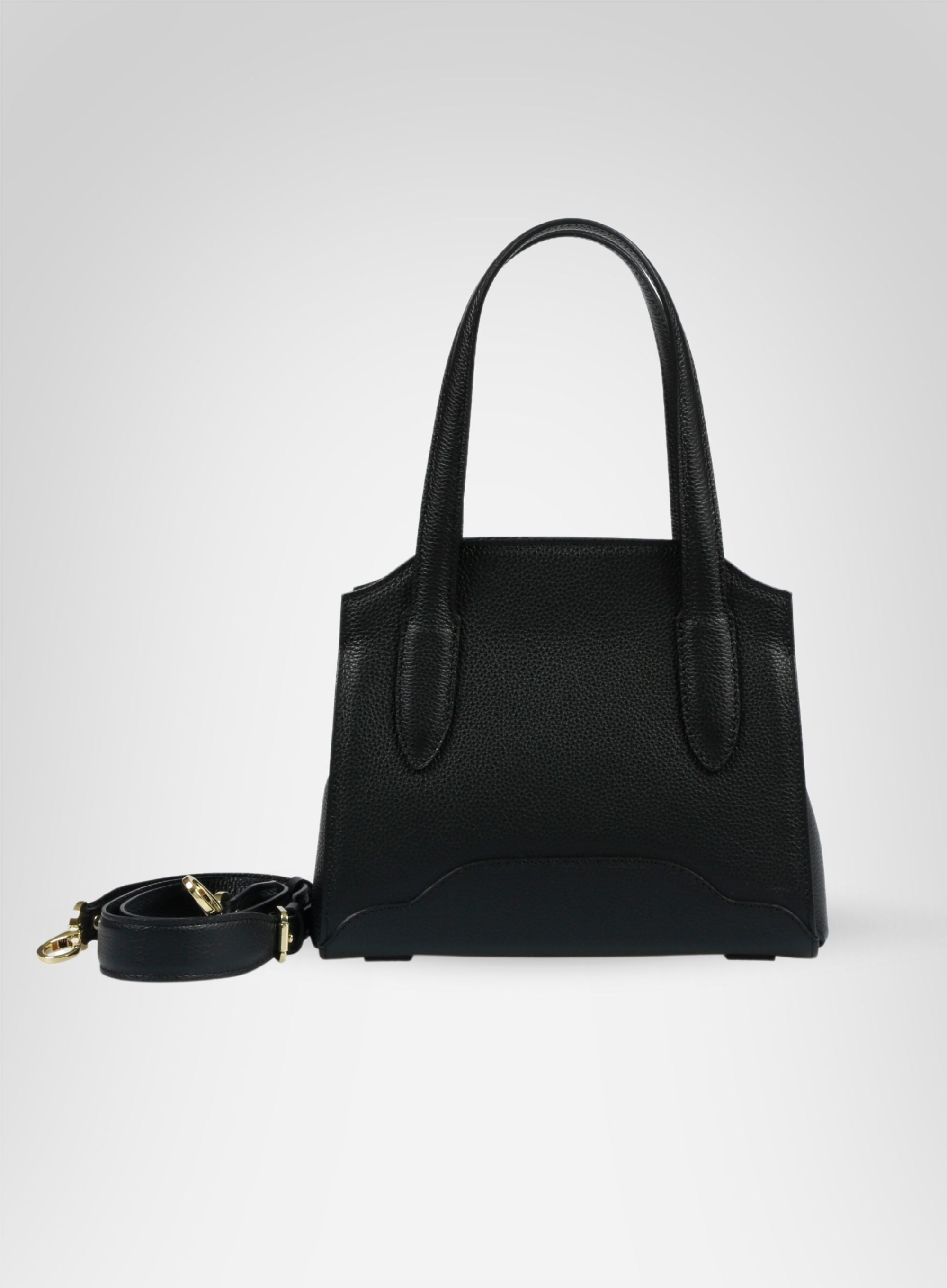 Borsa a mano mini Jill in vitello granoso