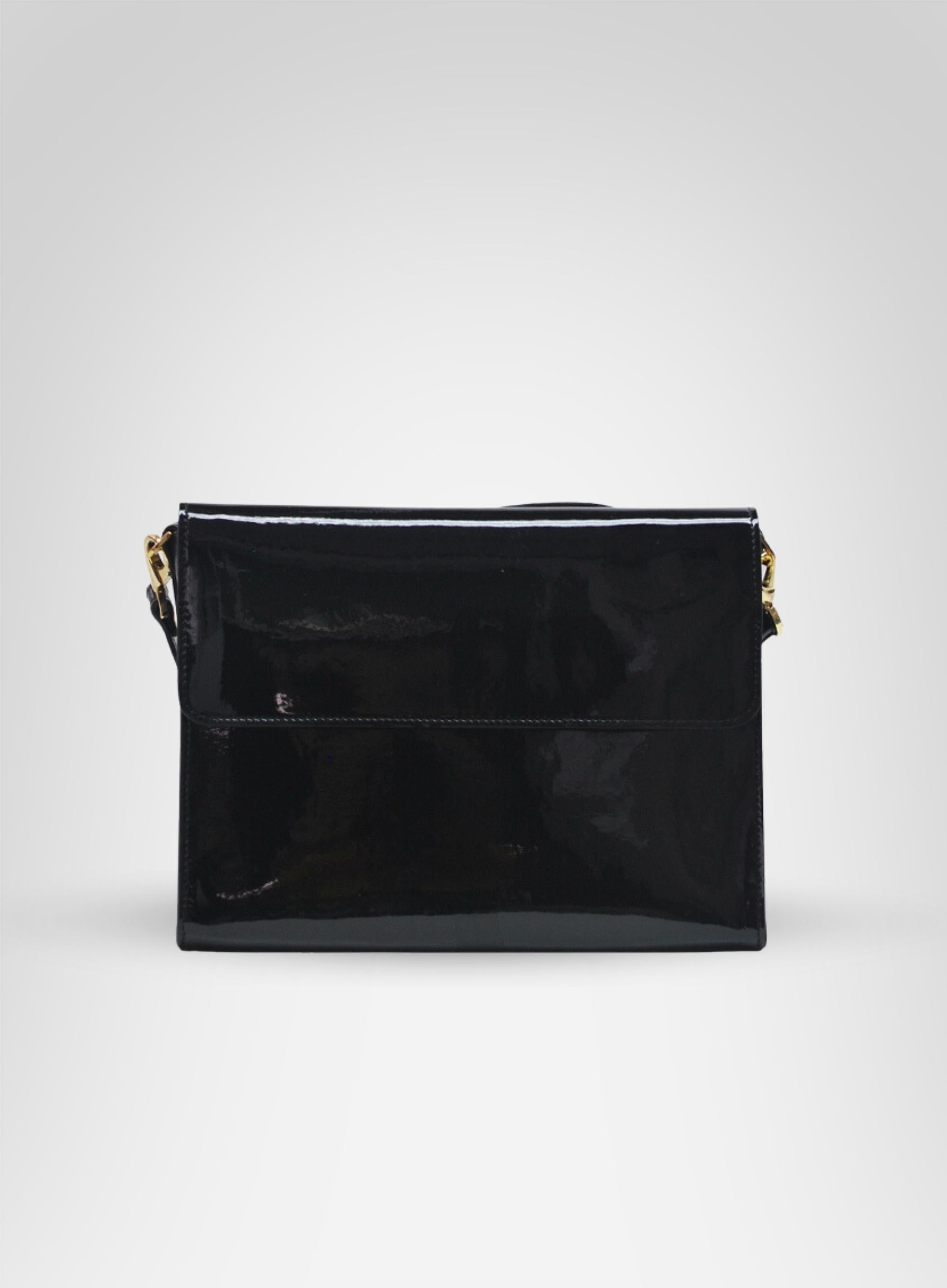 Borsa a spalla Bel in vernice