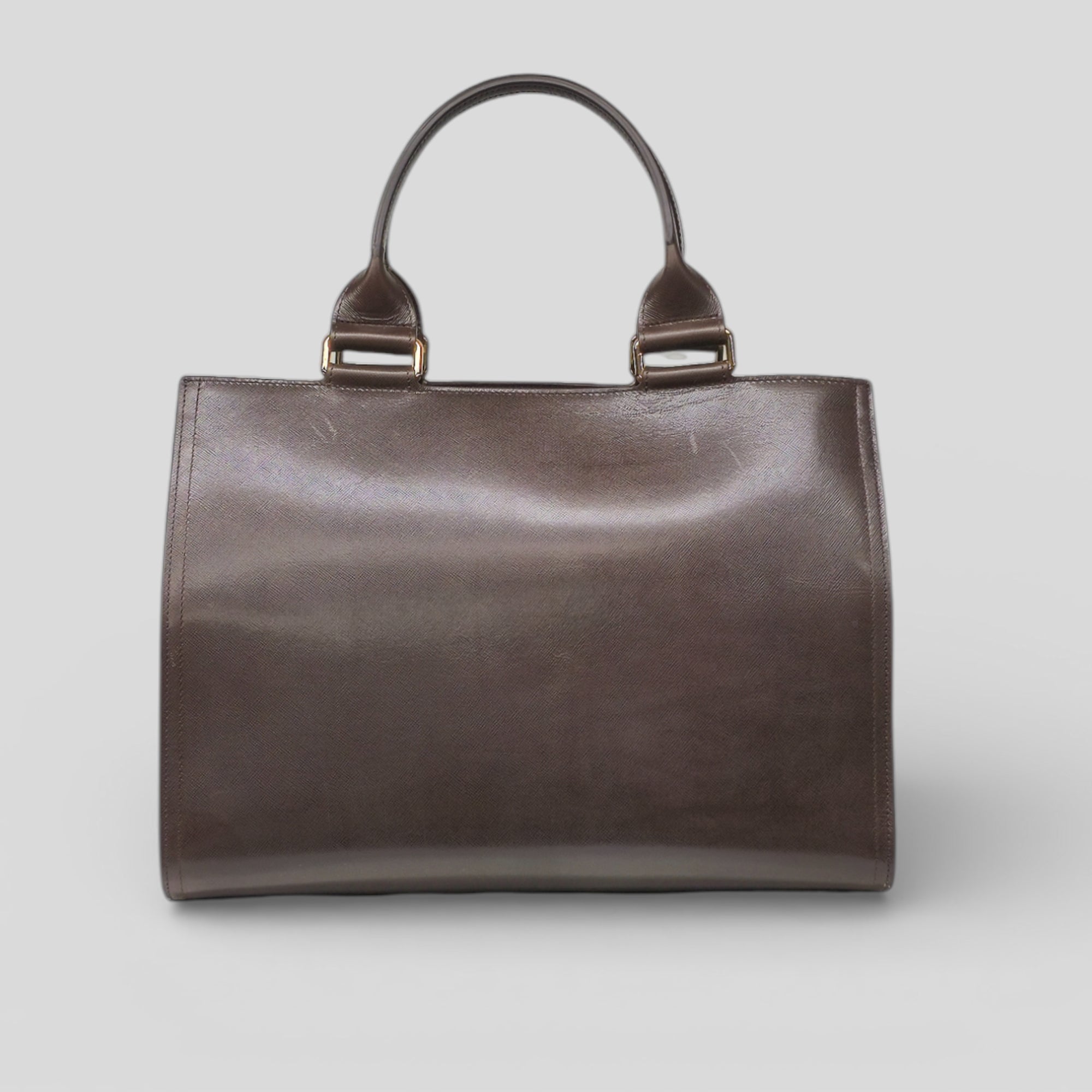 Borsa a mano KAY in vitello marrone