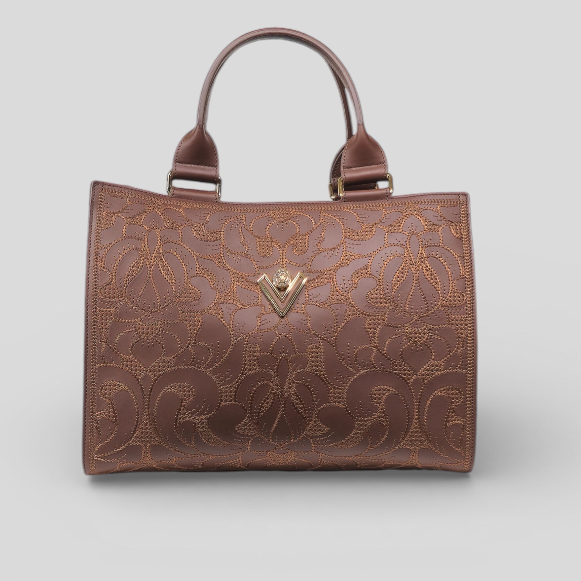 Borsa a mano DALIA in vitello marrone