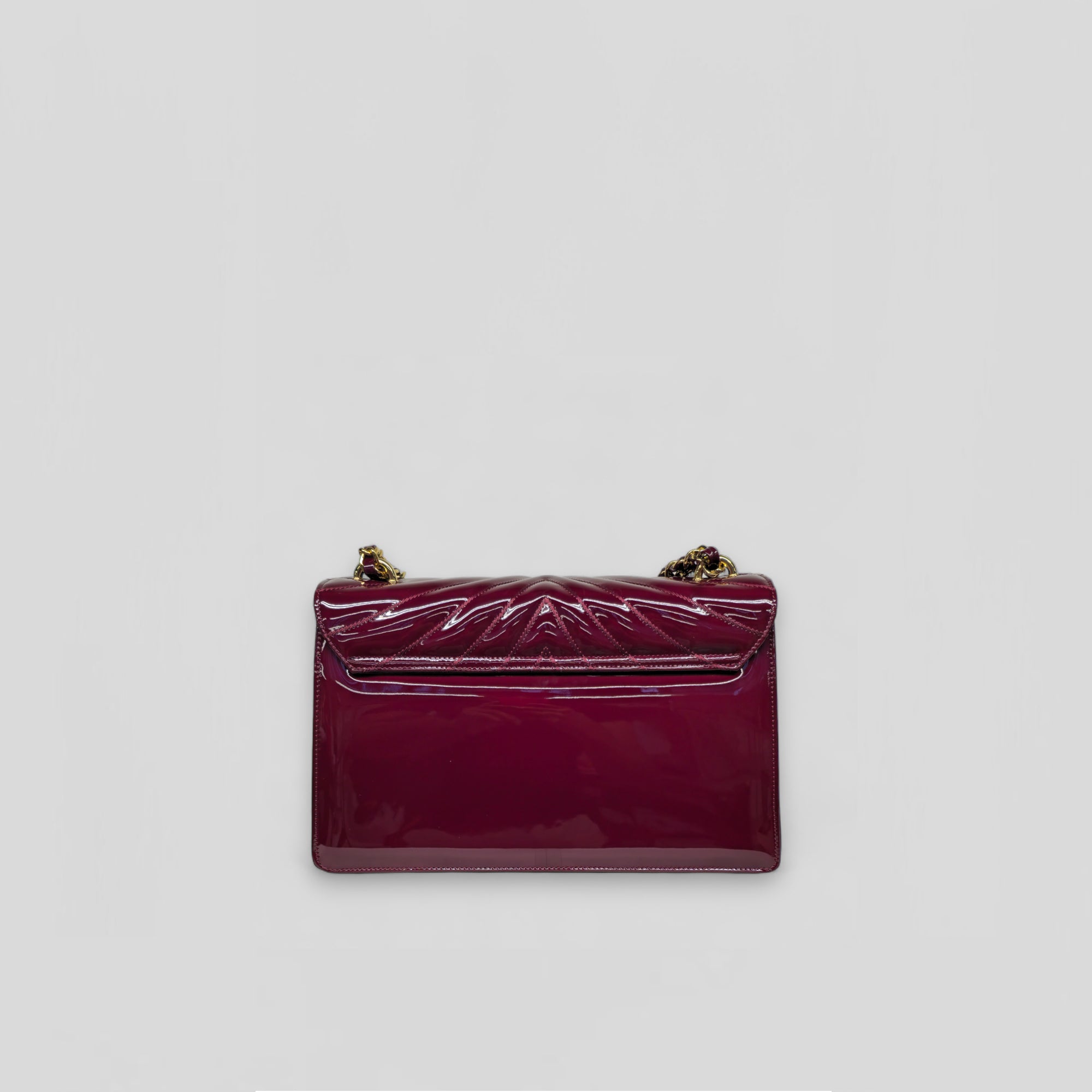Borsa a spalla LEA in vernice bordeaux