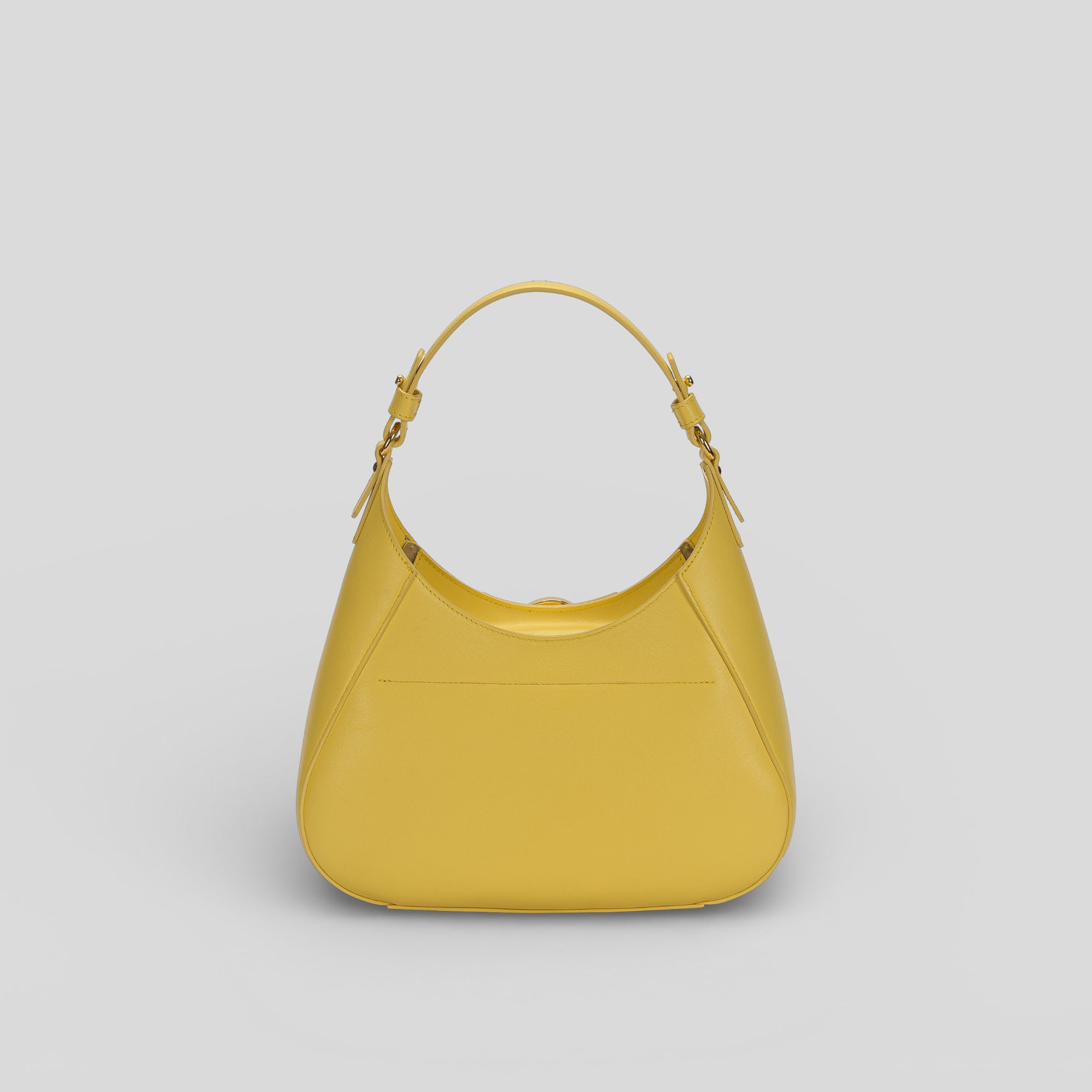 Borsa a spalla SHELBY in vitello giallo