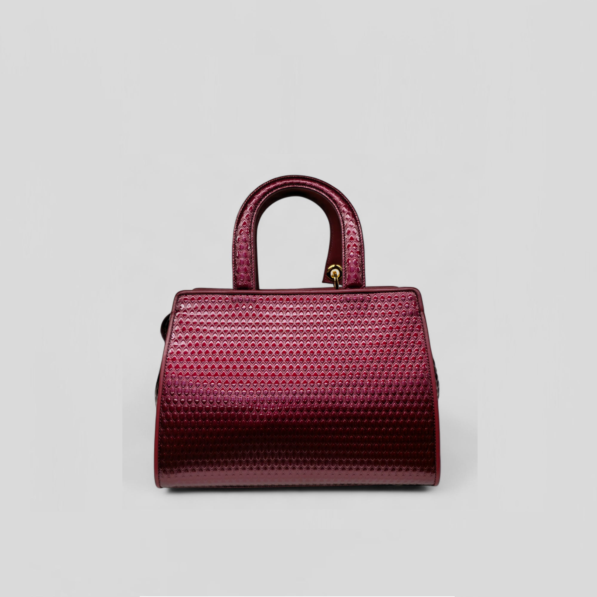 Bauletto medio DITTA in vitello bordeaux