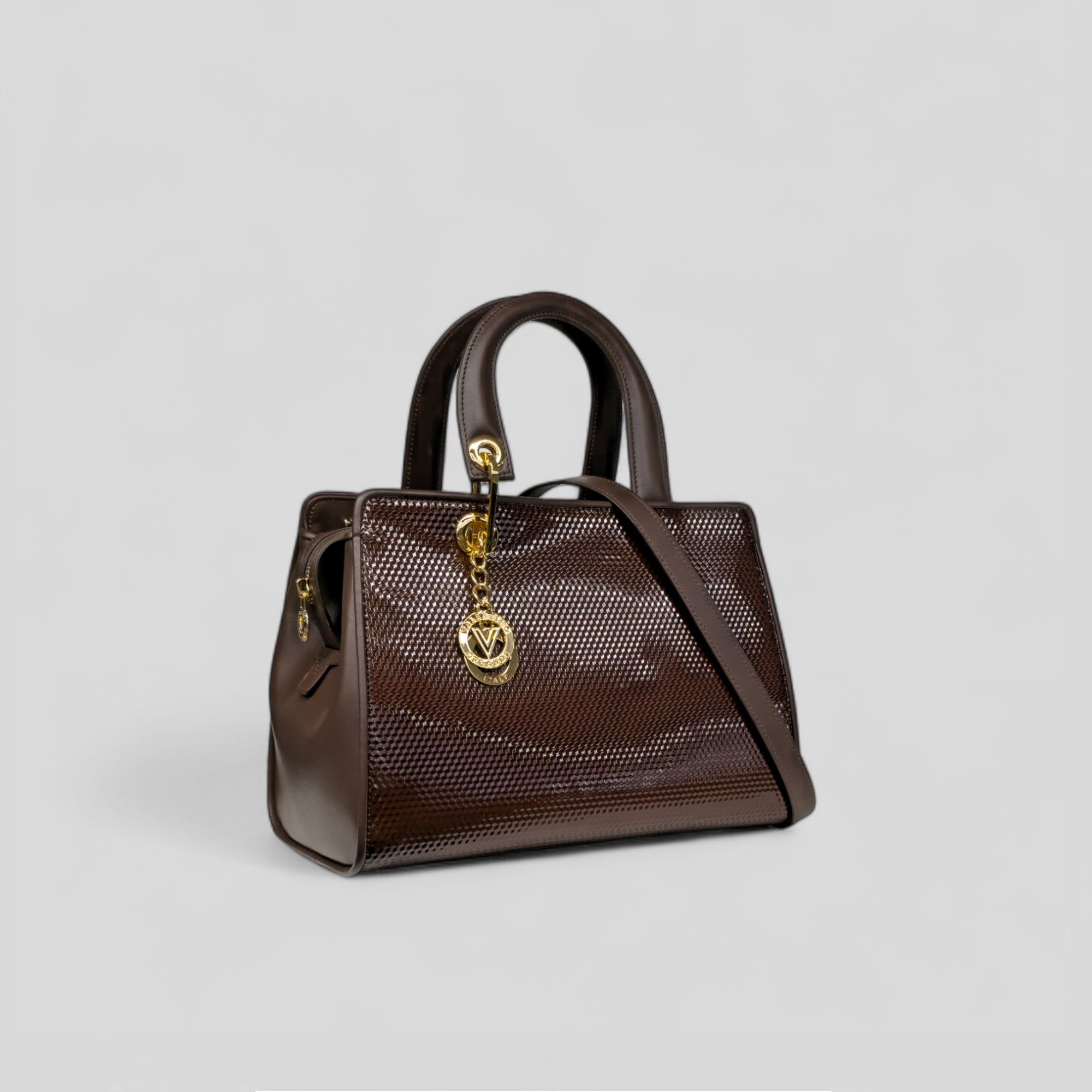 Bauletto medio DITTA  in vitello marrone