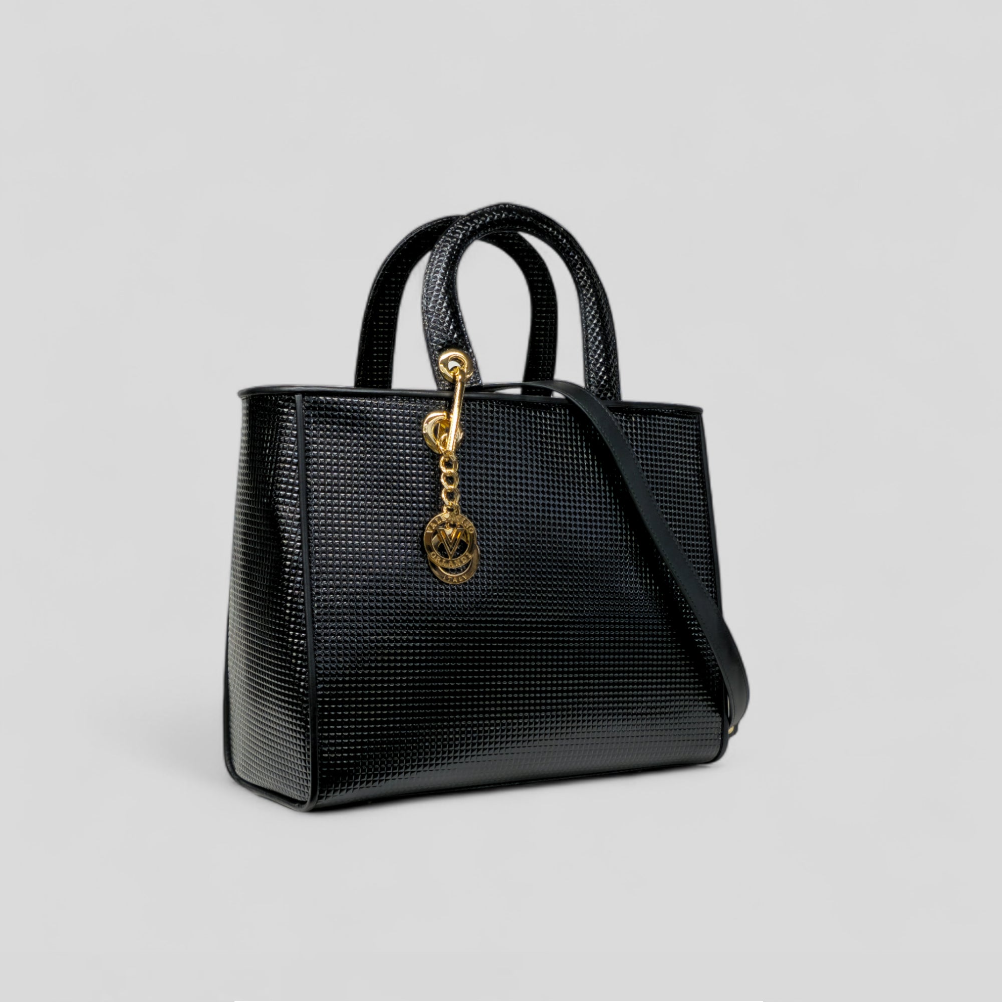 Borsa a mano DITTA in vitello nero