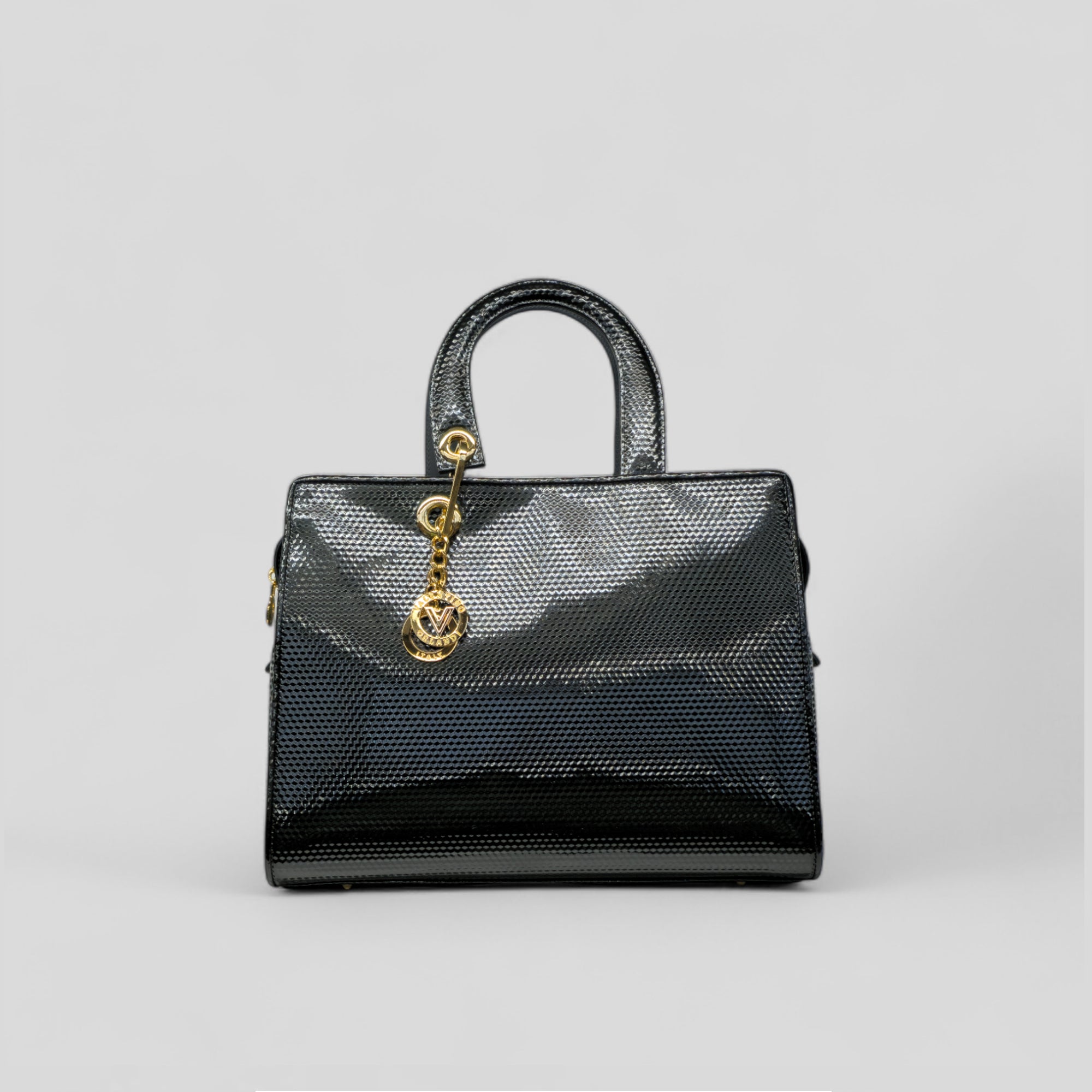 Bauletto grande DITTA in vitello grigio