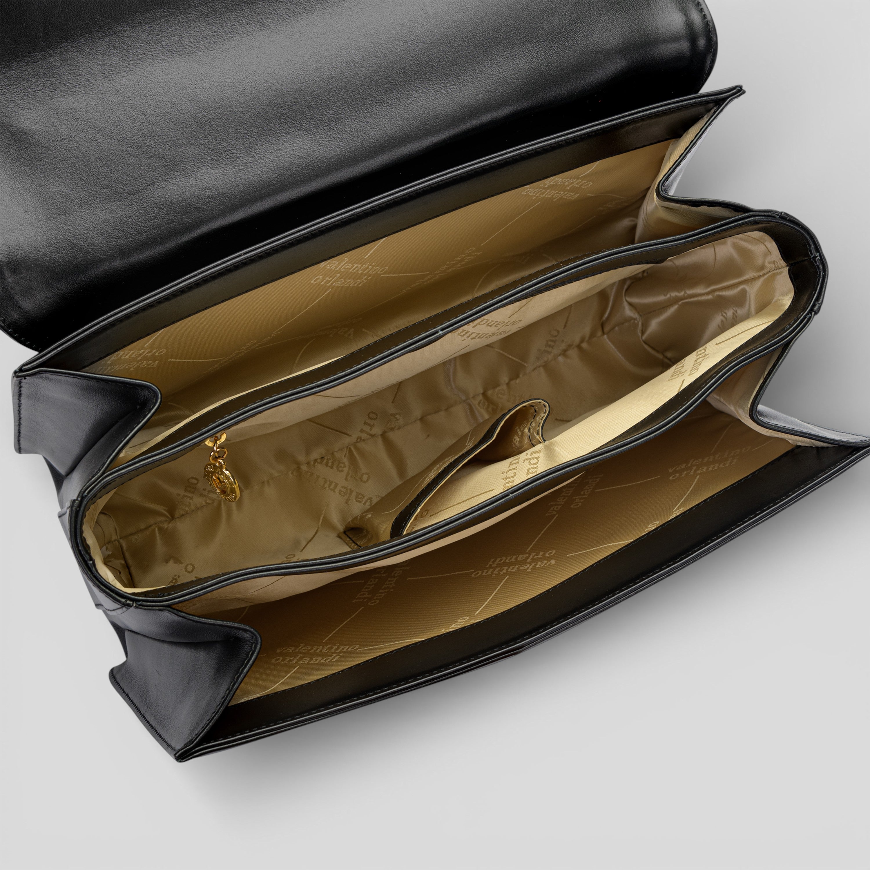 Borsa a spalla MAREA in vitello nero
