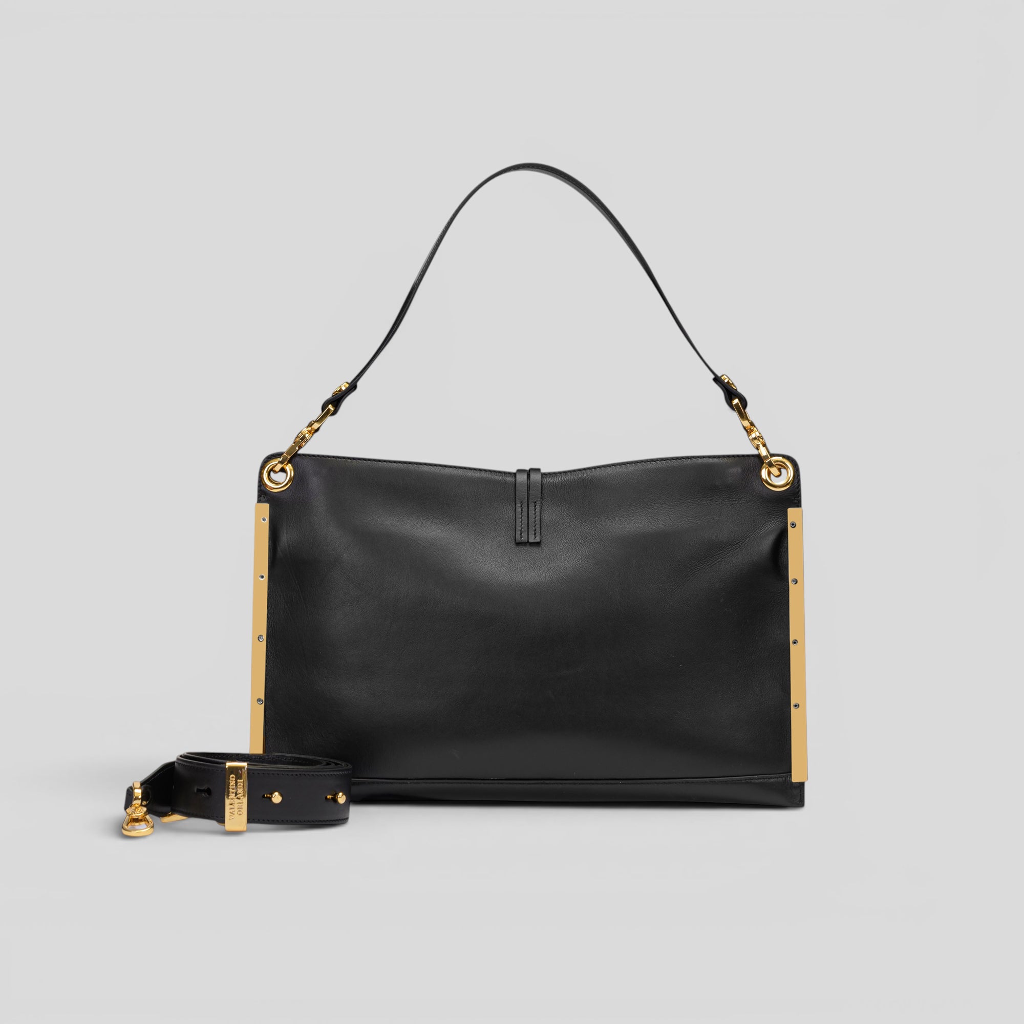 Borsa a mano CRISTY in vitello nero