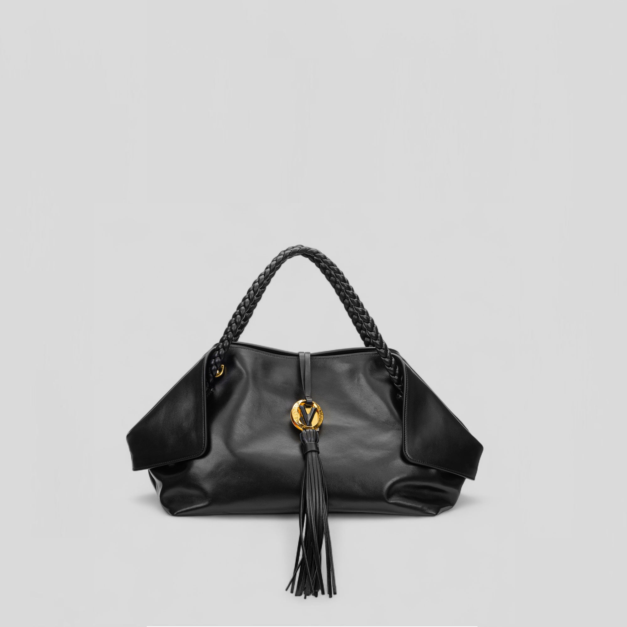Borsa shopping media MICHI in vitello nero