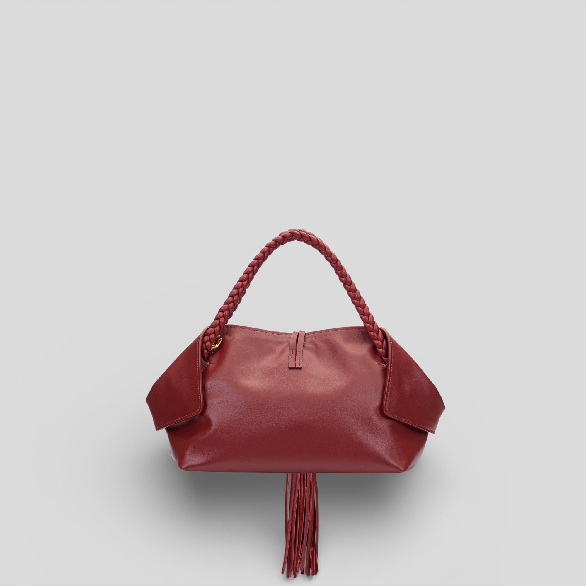 Borsa shopping piccola MICHI in vitello rosso
