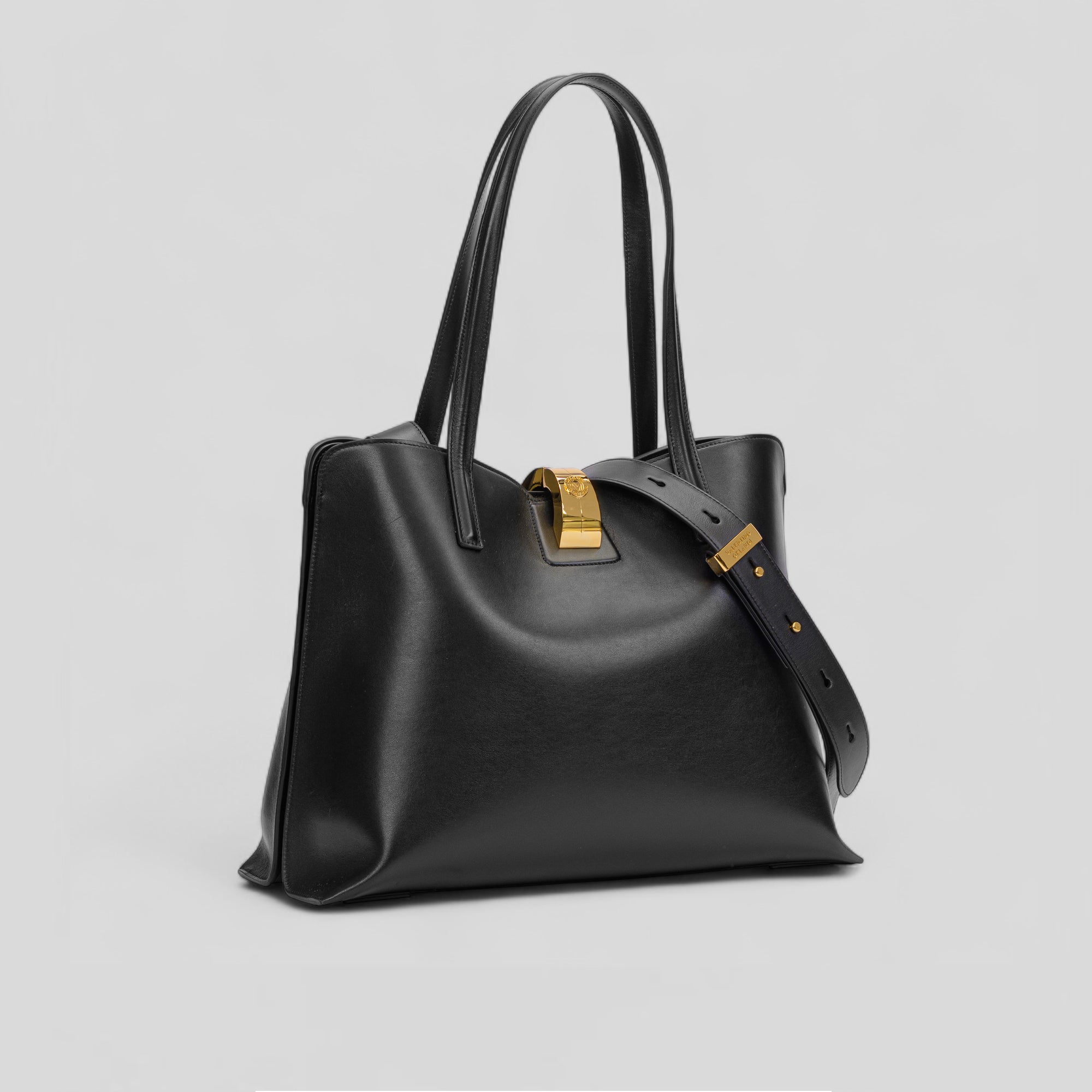 Borsa shopping SIMPLY in vitello nero