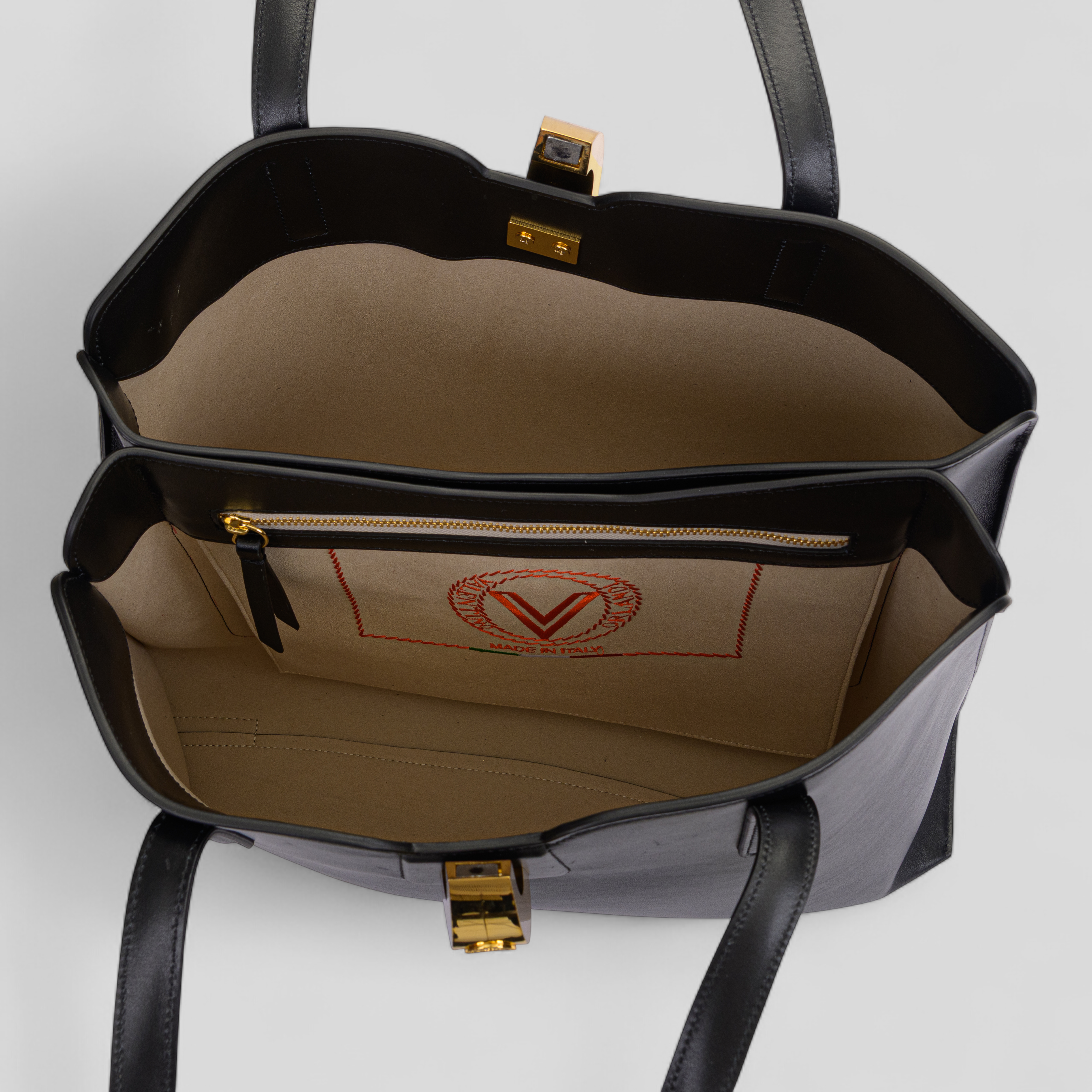 Borsa shopping SIMPLY in vitello nero